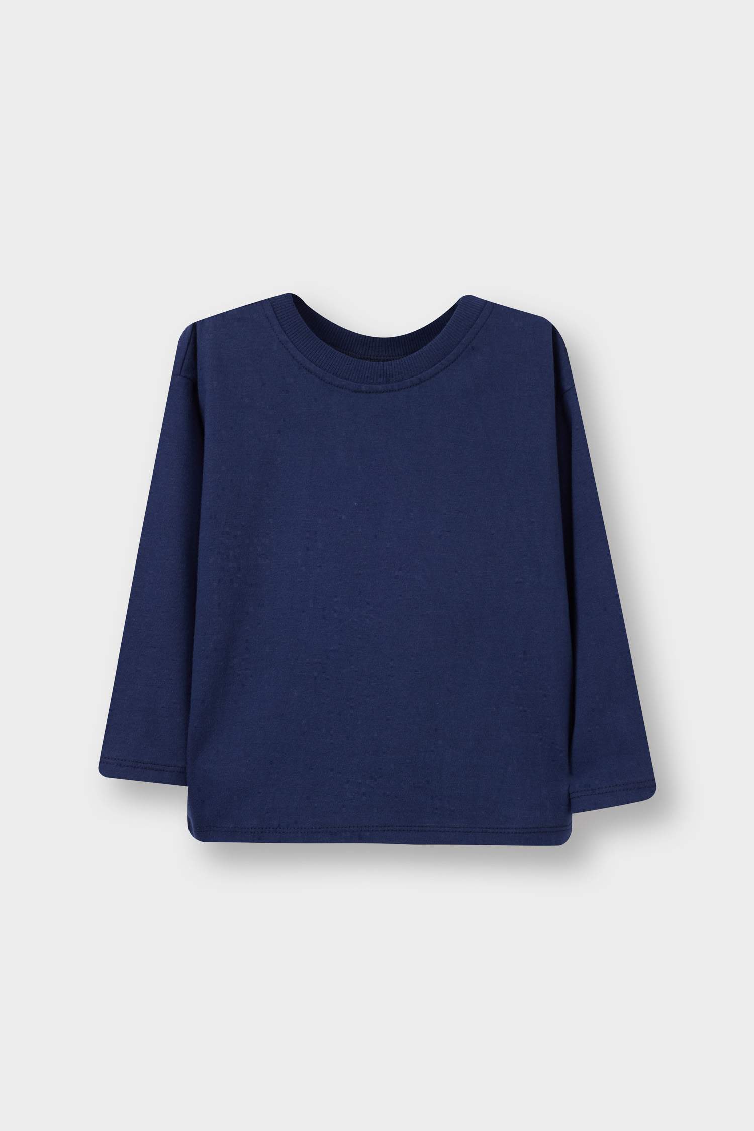 Baby Boy Crew Neck Basic Long Sleeve T-Shirt