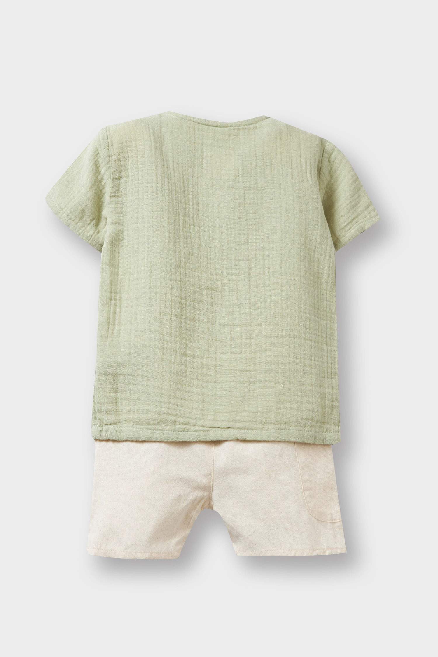 Baby Boy Muslin 2 Piece Set