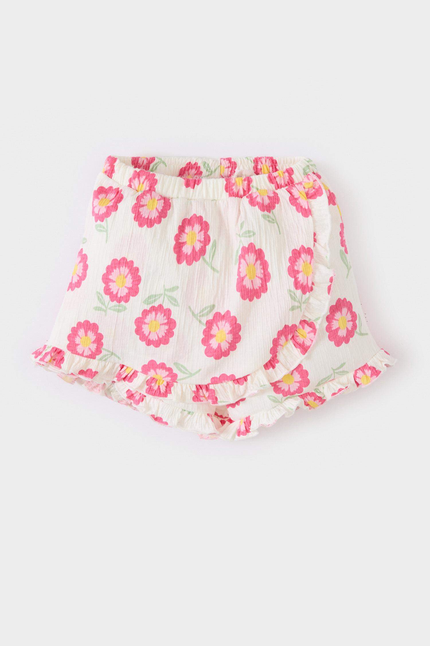 سيت بيبي بناتي فلورال - قطعتين