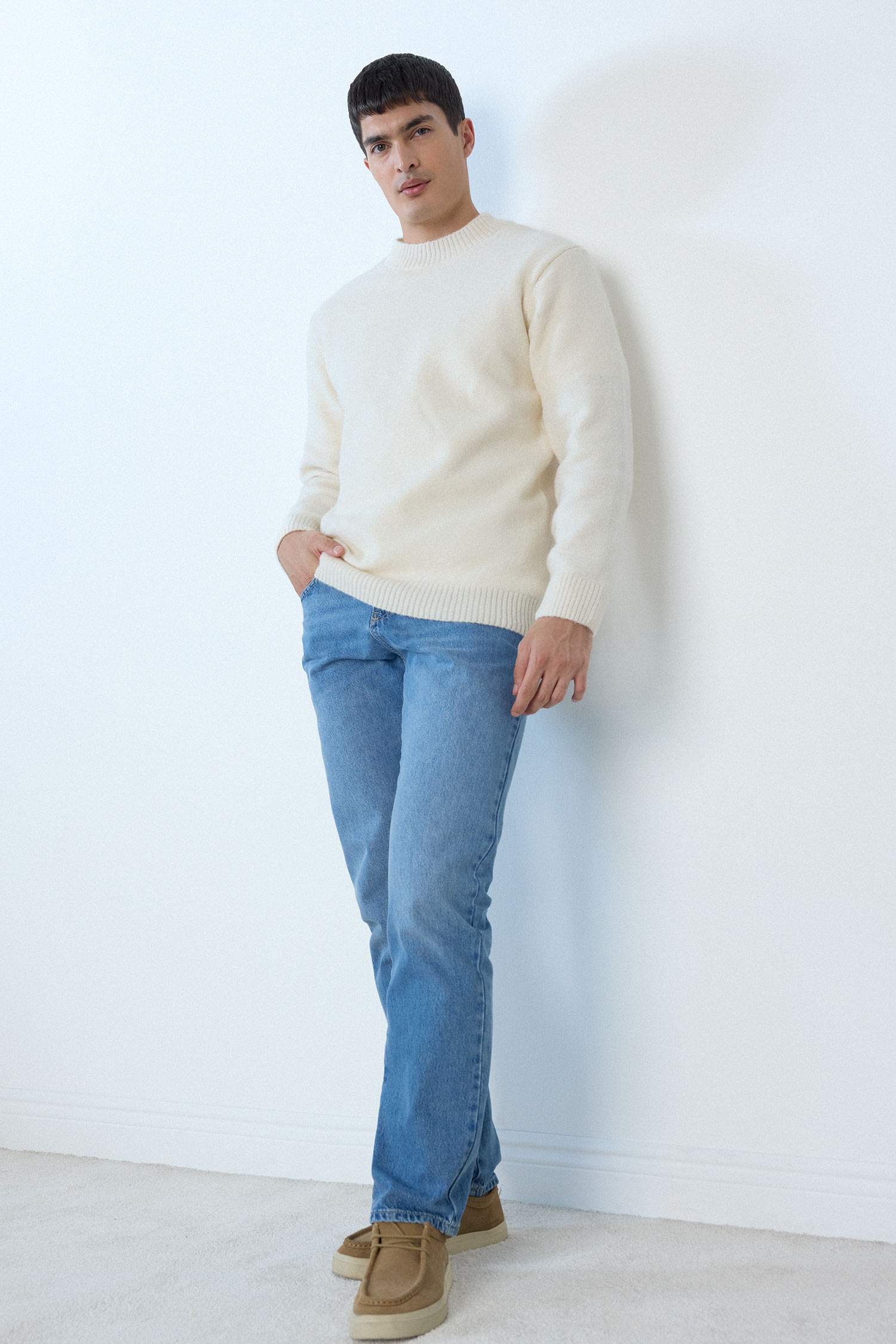 Relax Fit Crew Neck Knitwear Pullover
