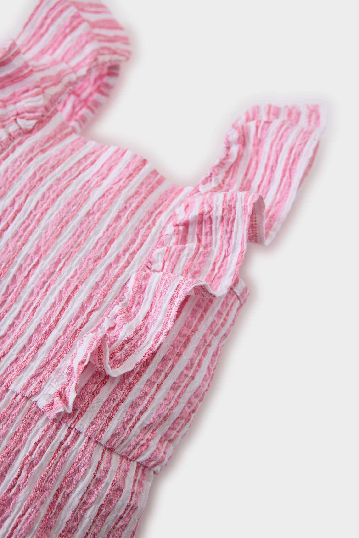 Комбинезон из полосатого поплина для девочек для малышей