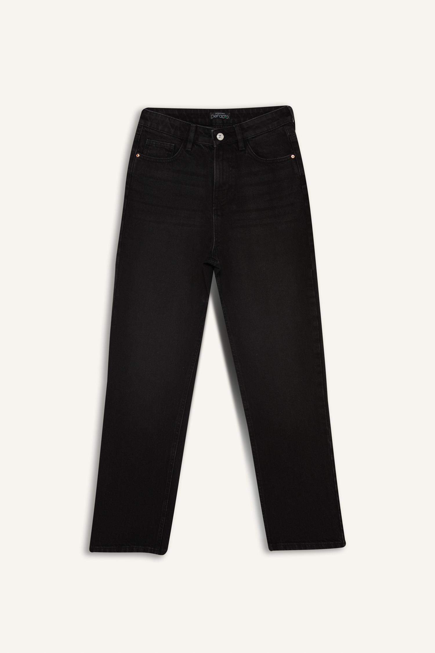 Straight Fit High Waist Straight Leg Jeans