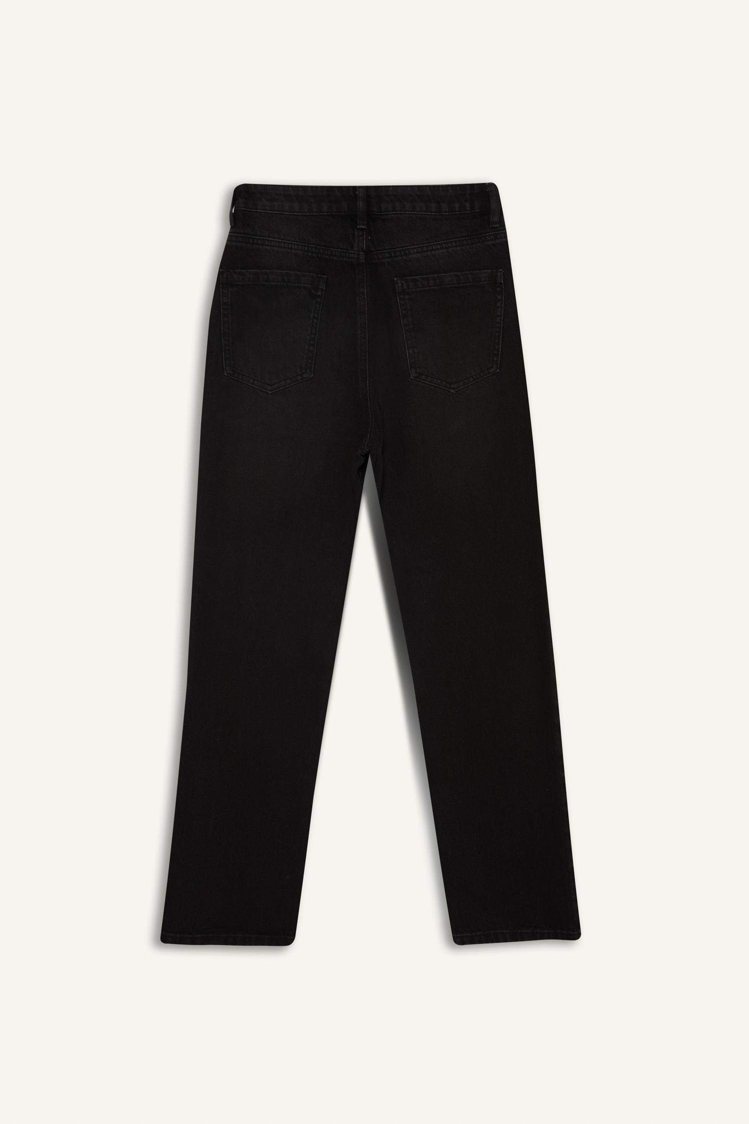 Straight Fit High Waist Straight Leg Jeans