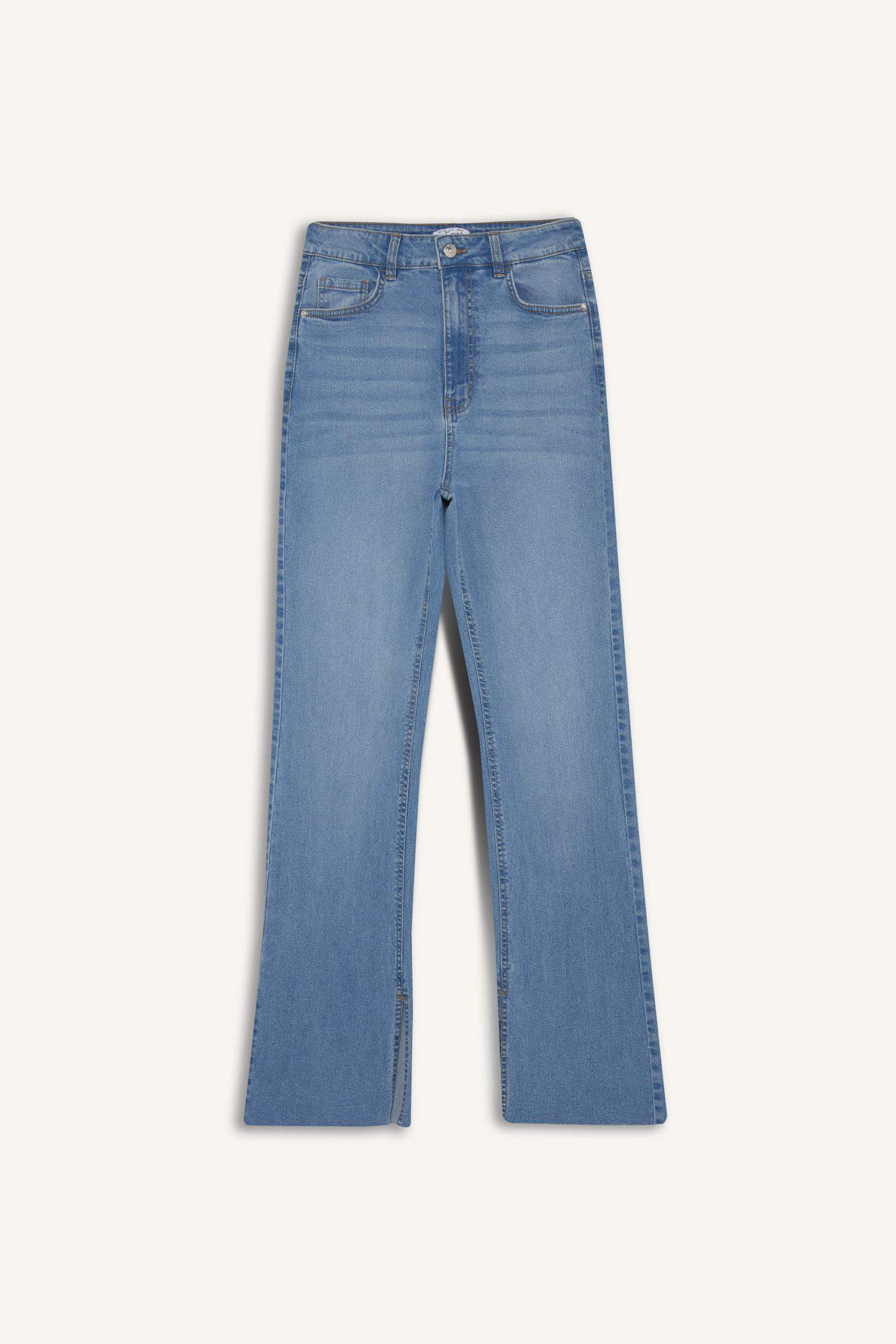 Slim Flare High Waist Straight Leg Jeans