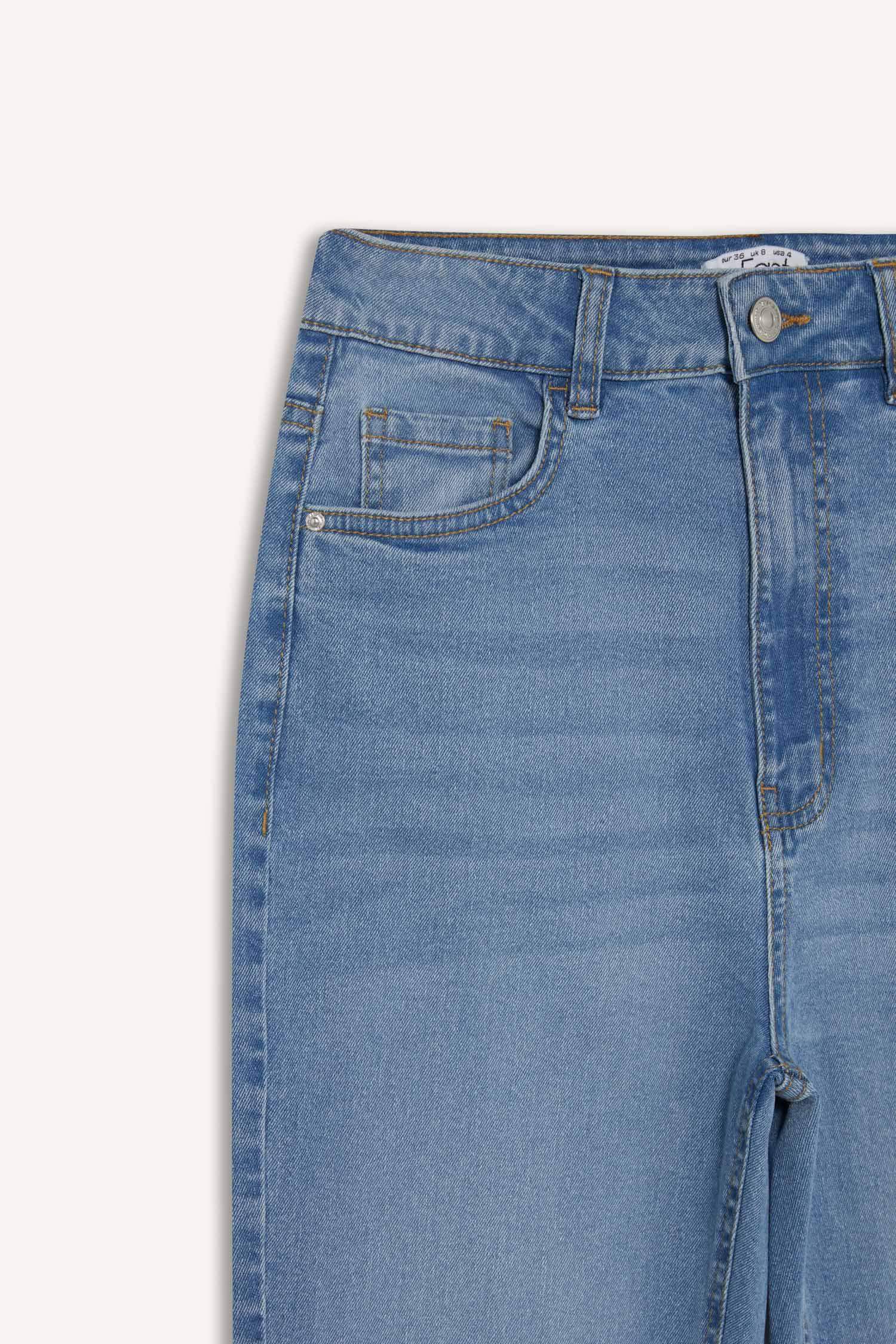 Slim Flare High Waist Straight Leg Jeans