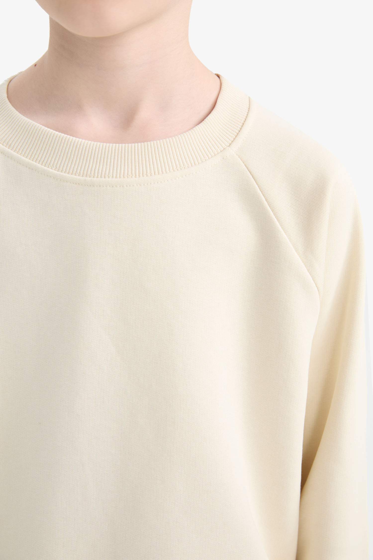 سويت شيرت ولادي بيزك سادة قصة عادية