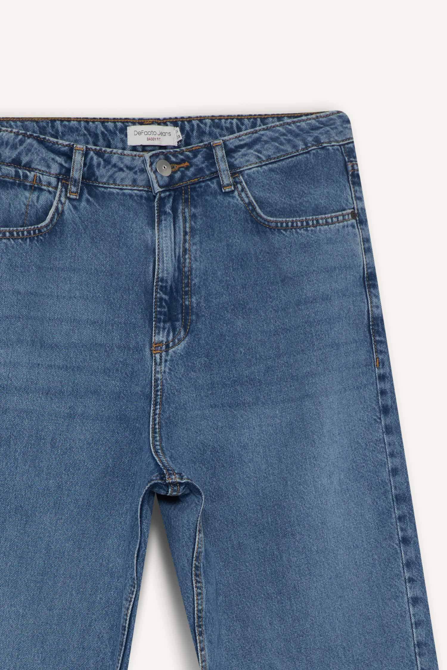 Baggy Fit Geniş Paça Jean Pantolon