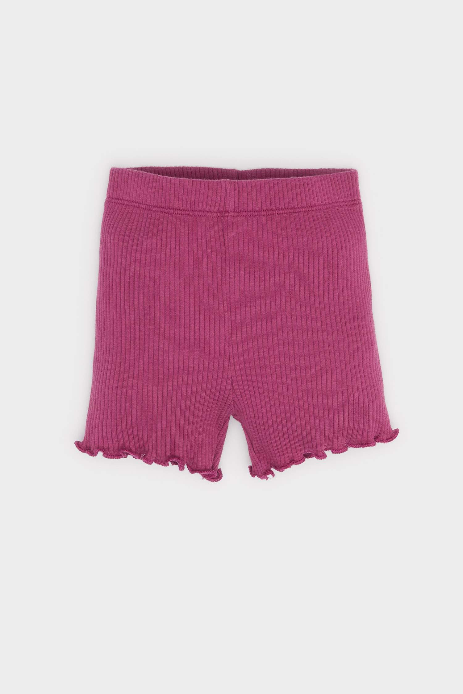 Kız Bebek 2'li Takım Desenli Kısa Kollu Tişört Beli Lastikli Şort