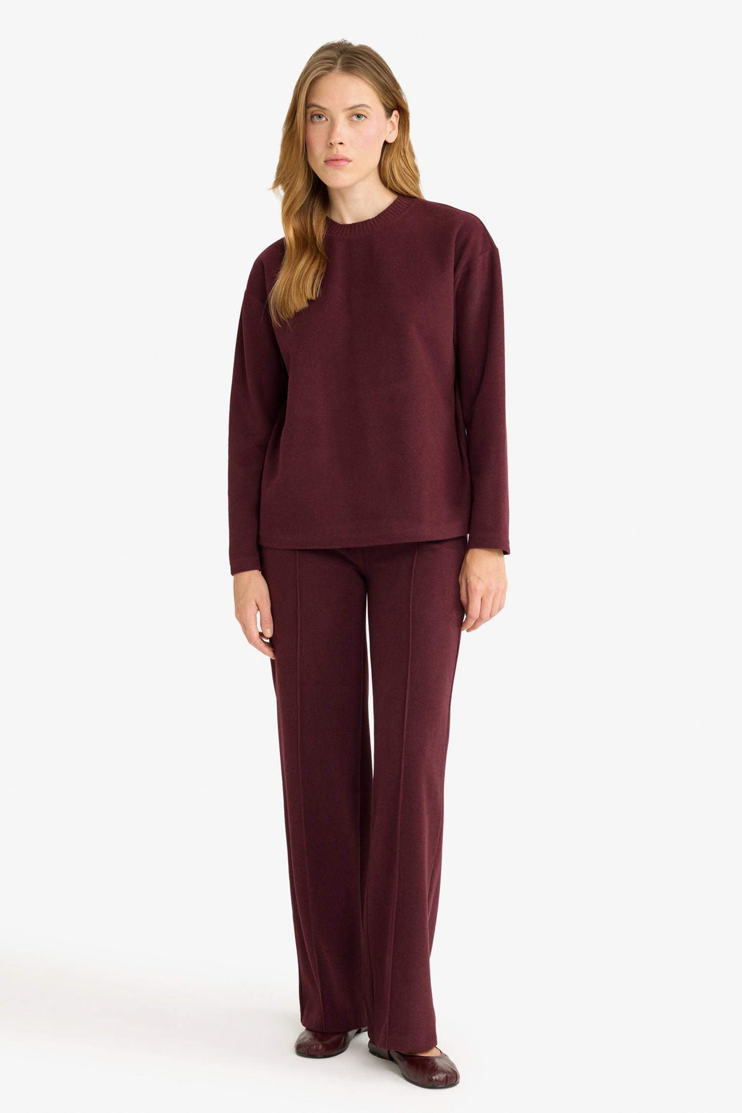 Relax Fit Bisiklet Yaka Sweatshirt