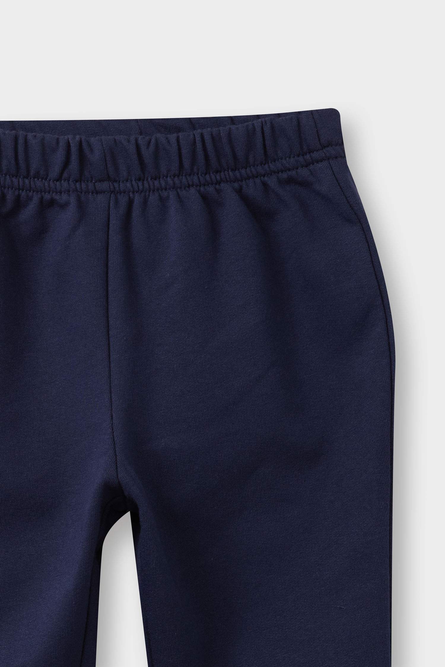 Erkek Bebek 2'li Takım Basic Düz Sweatshirt Eşofman Altı