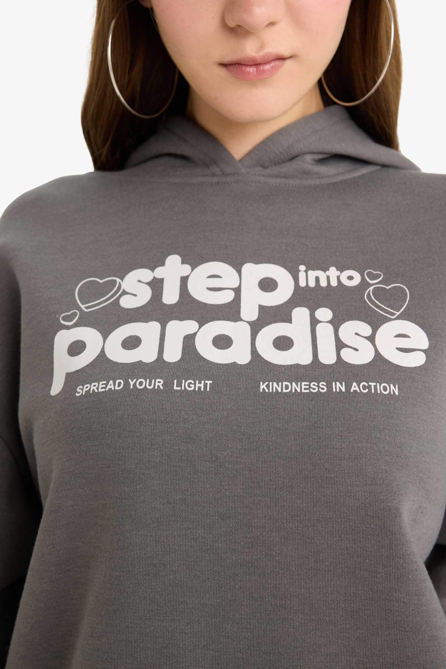 سويت شيرت اوفر سايز تقيل بغطاء للرأس