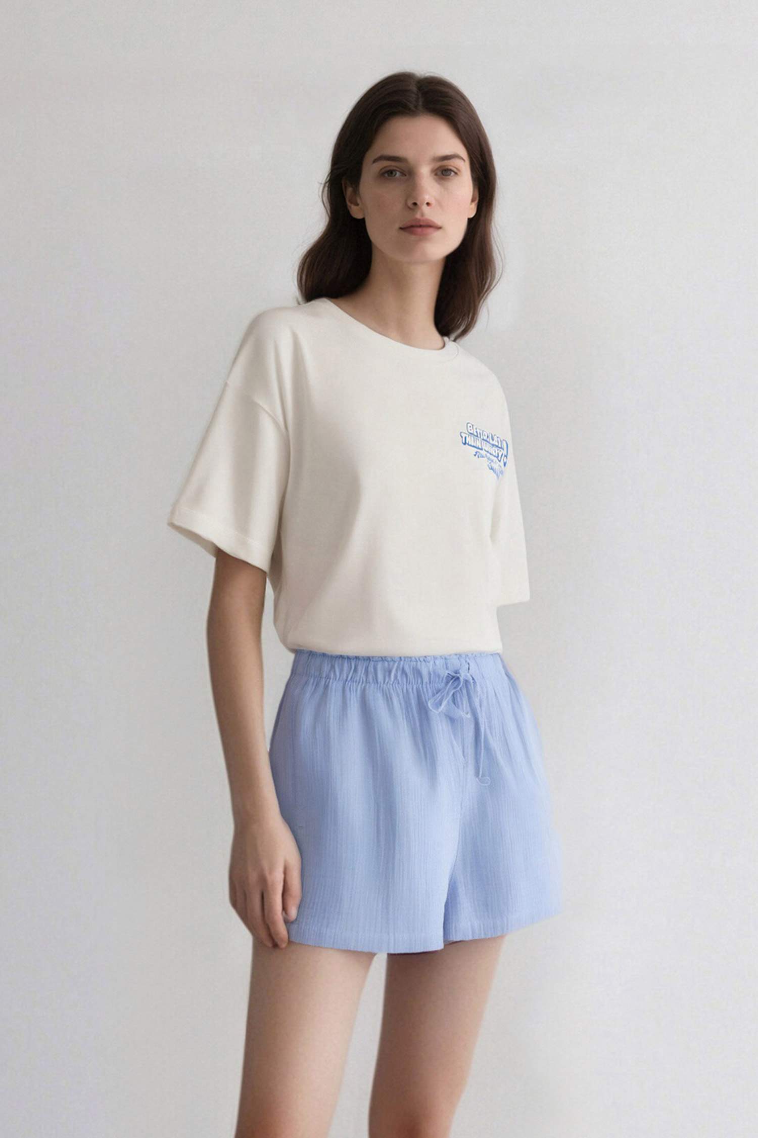 Oversize Fit Printed Short Sleeve T-Shirt