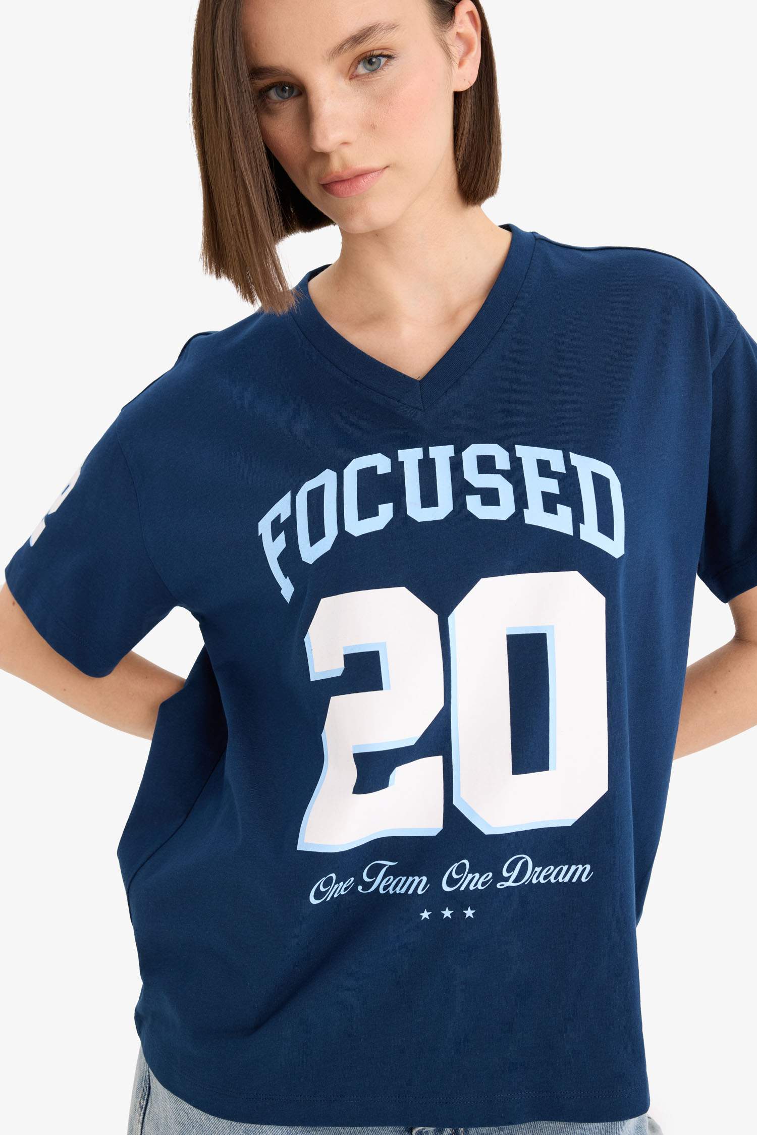 تيشيرت نص كم اوفر سايز مطبوع