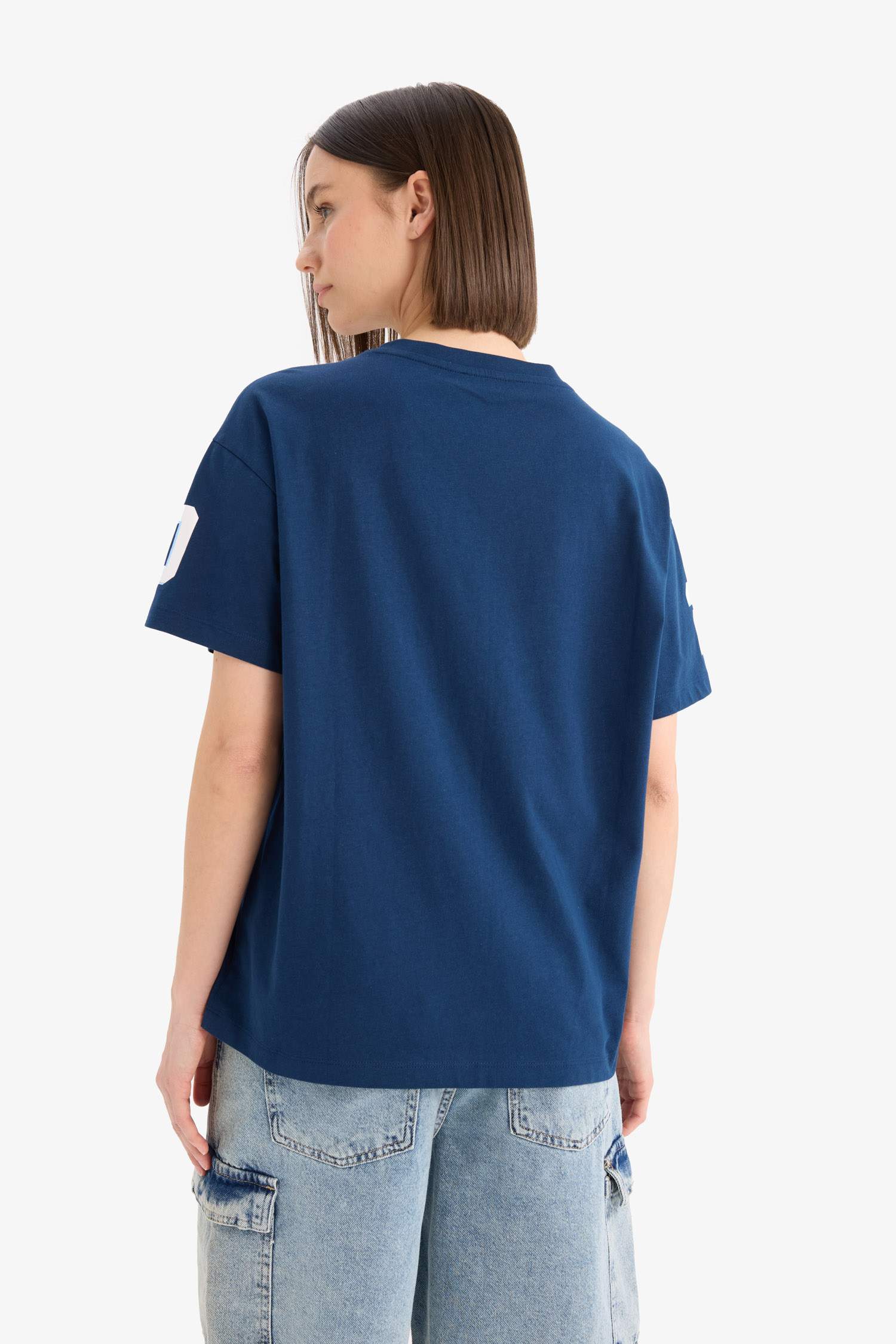 تيشيرت نص كم اوفر سايز مطبوع