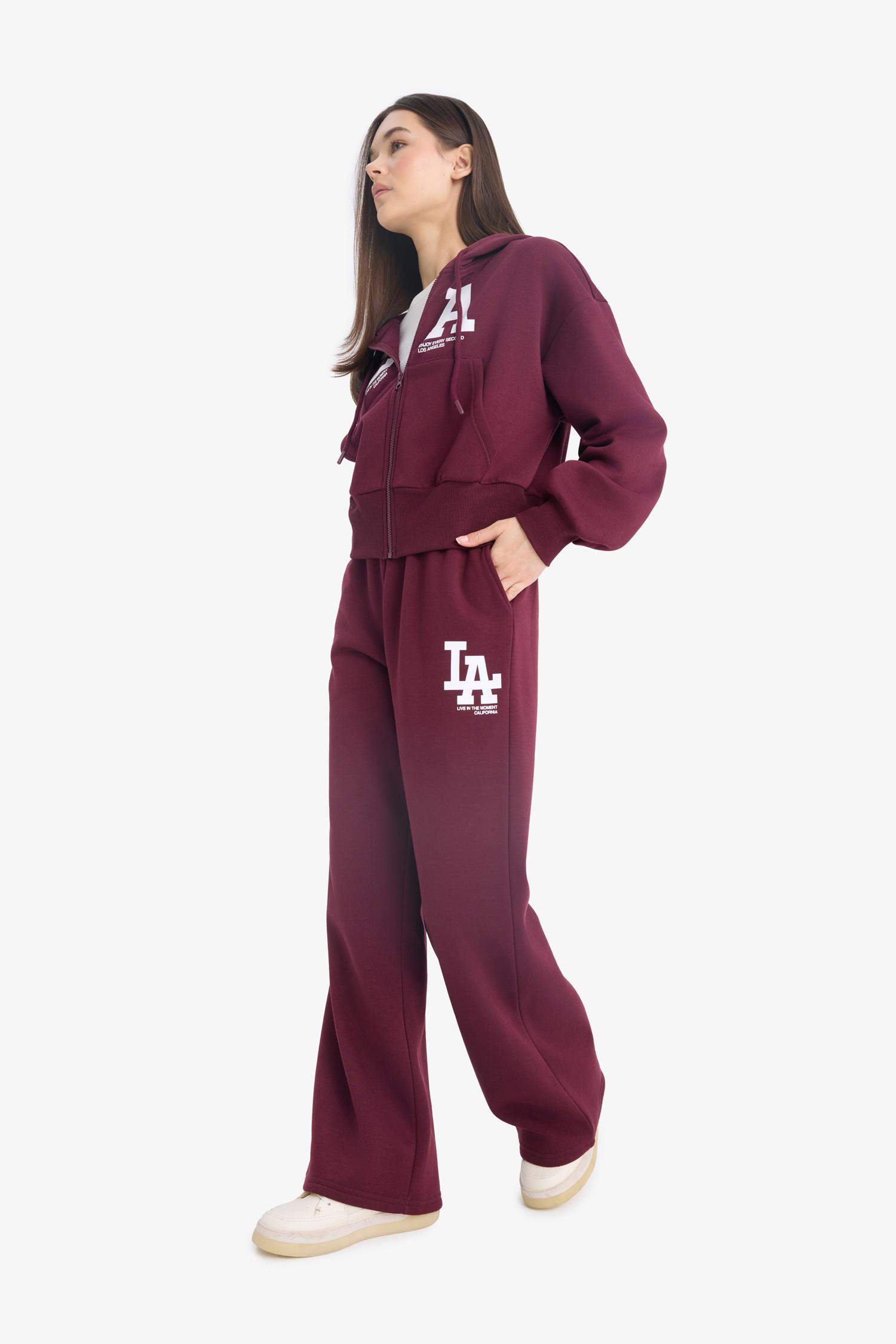 Coool Wide Leg брюки с принтом из плотной ткани