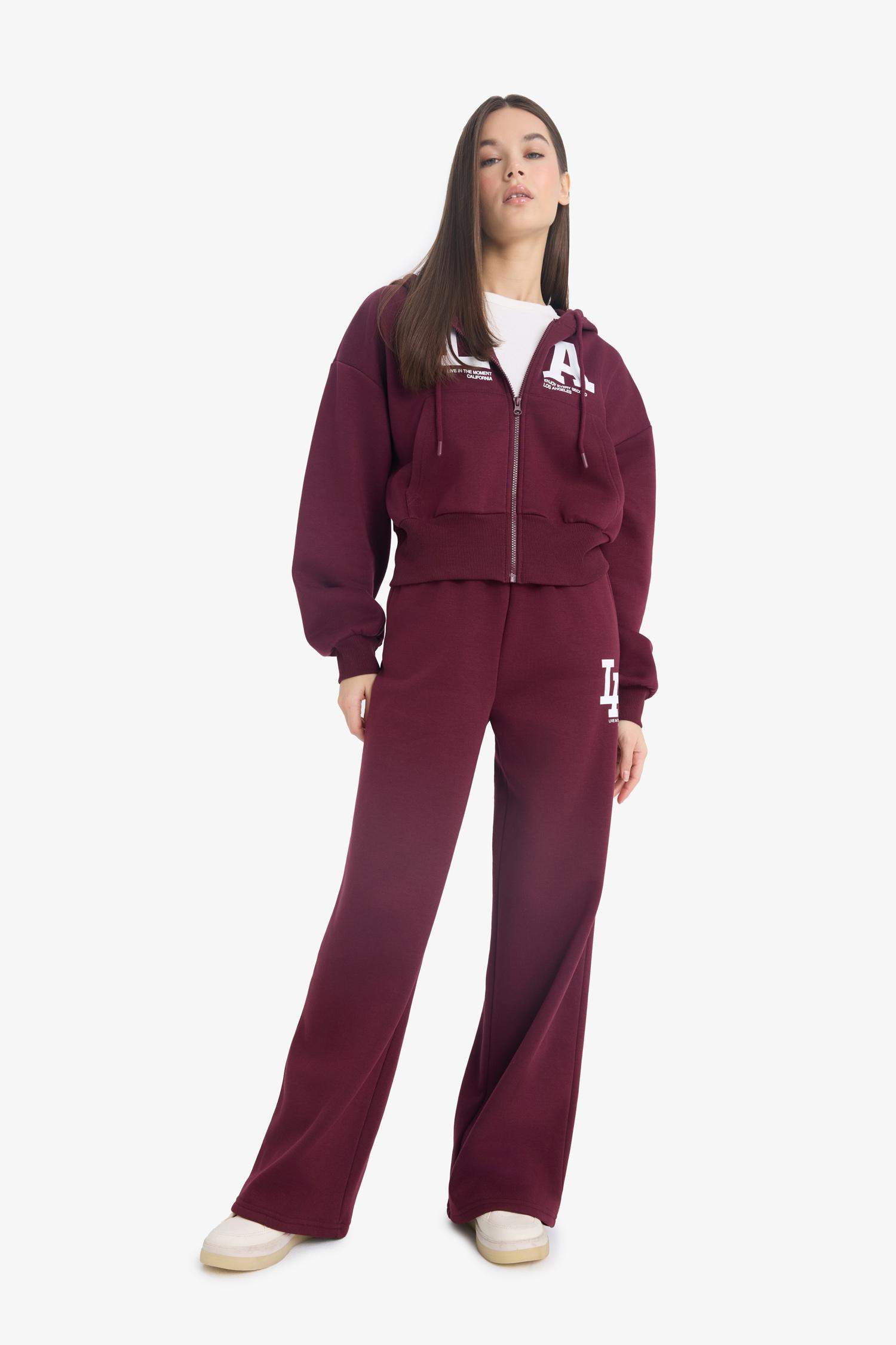 Coool Wide Leg брюки с принтом из плотной ткани