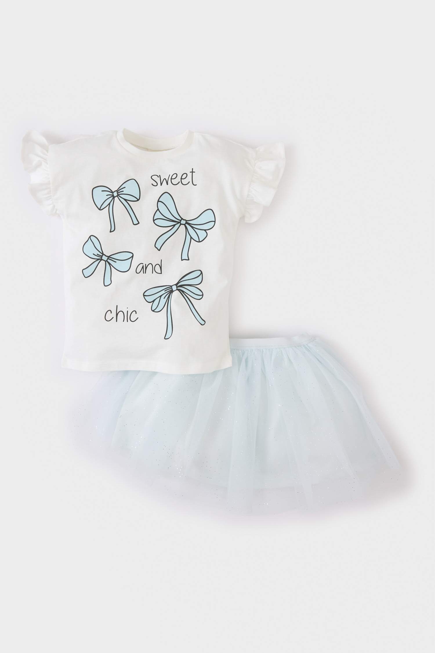Ensemble de T-shirt imprimé et Jupe Tutu pour bébé fille