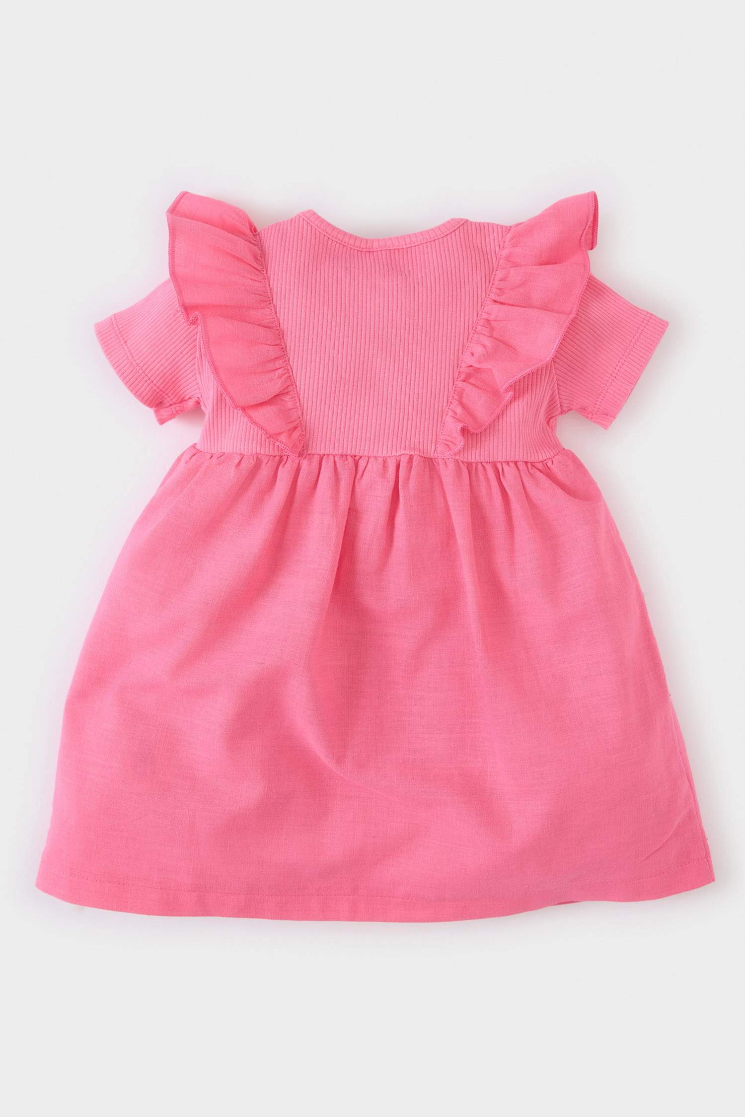 فستان بيبي بناتي مضلع نص ردن