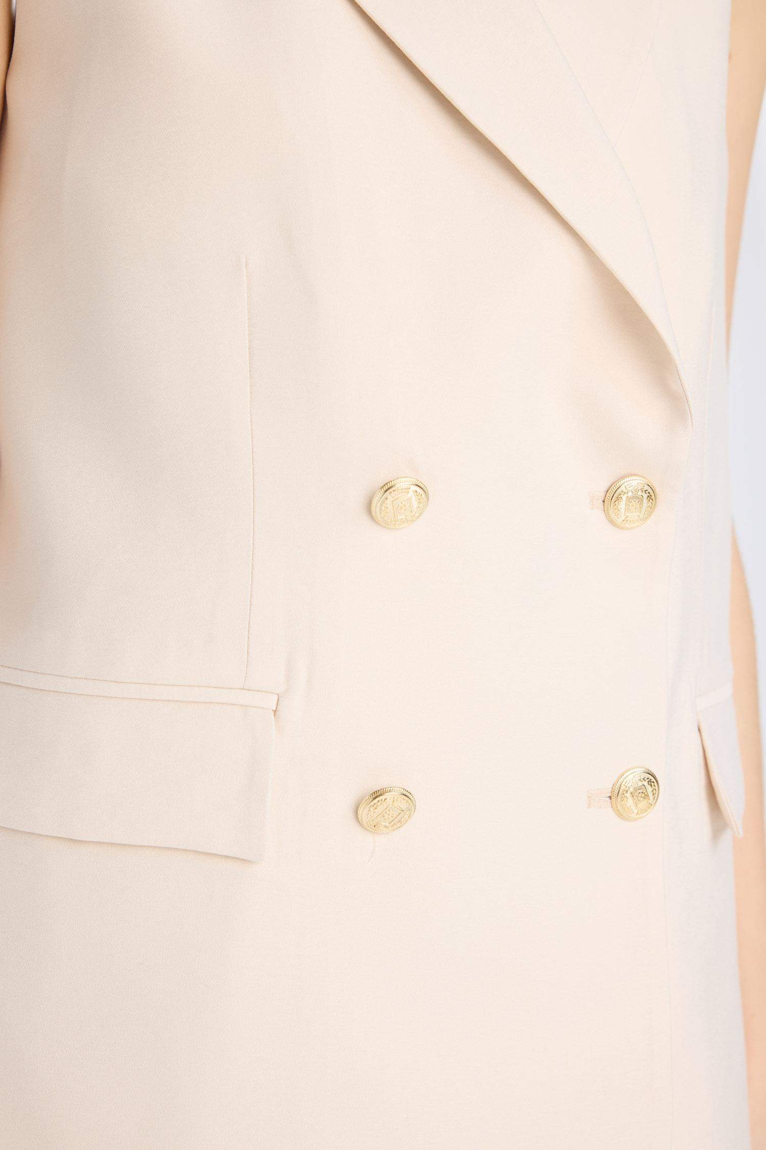 Regular Fit Ceket Yaka Tensel Blazer Yelek