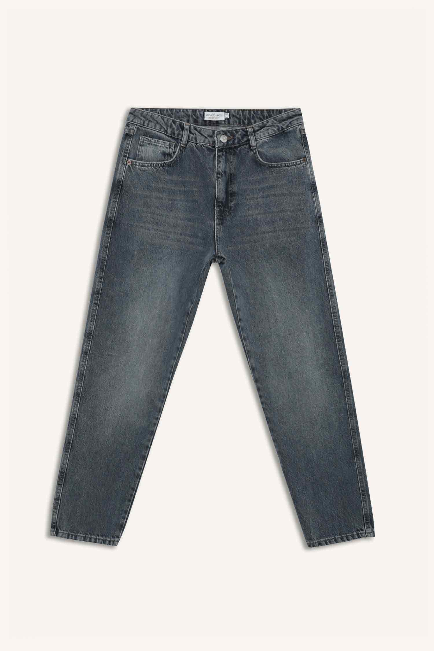 90's Slim Fit Dar Kalıp Yüksek Bel Dar Paça Jean Pantolon