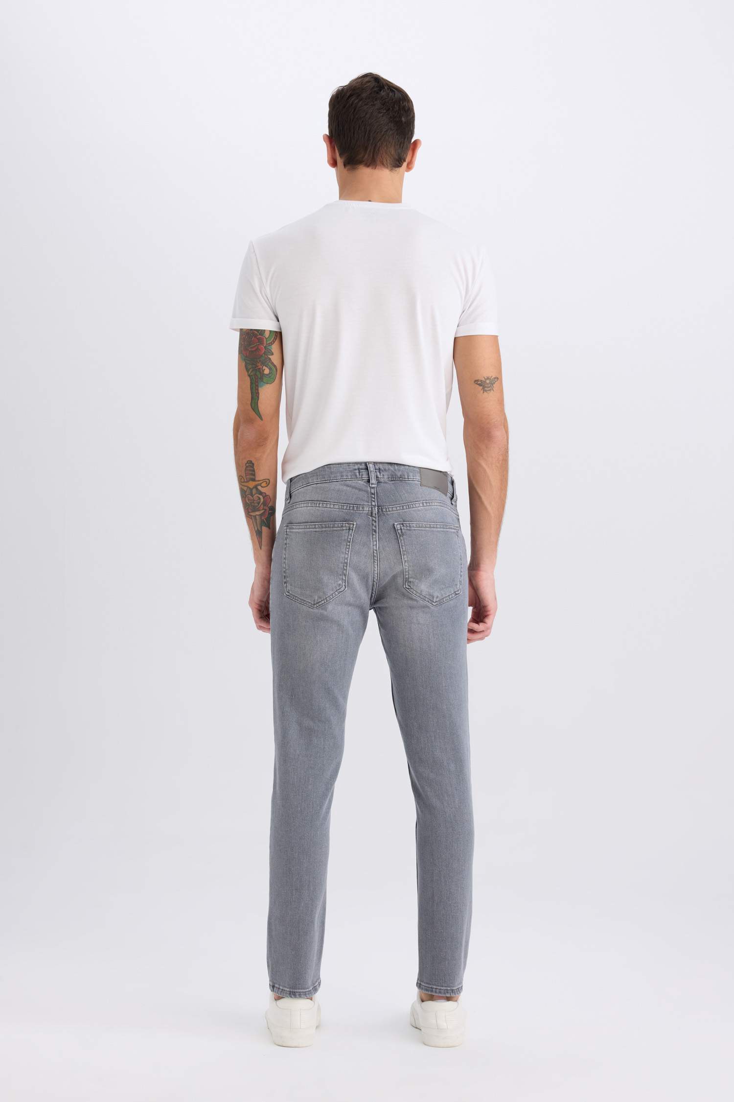 Pedro Slim Fit Dar Kalıp Normal Bel Dar Paça Jean Pantolon