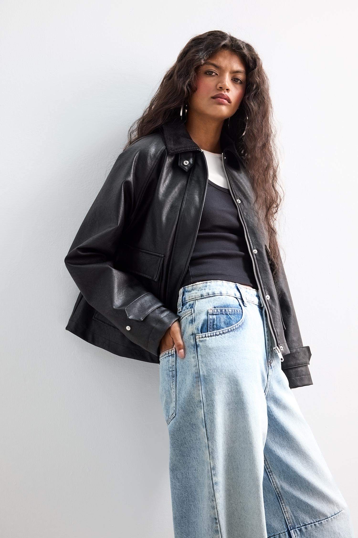 поло жаға ПУ Күртеше