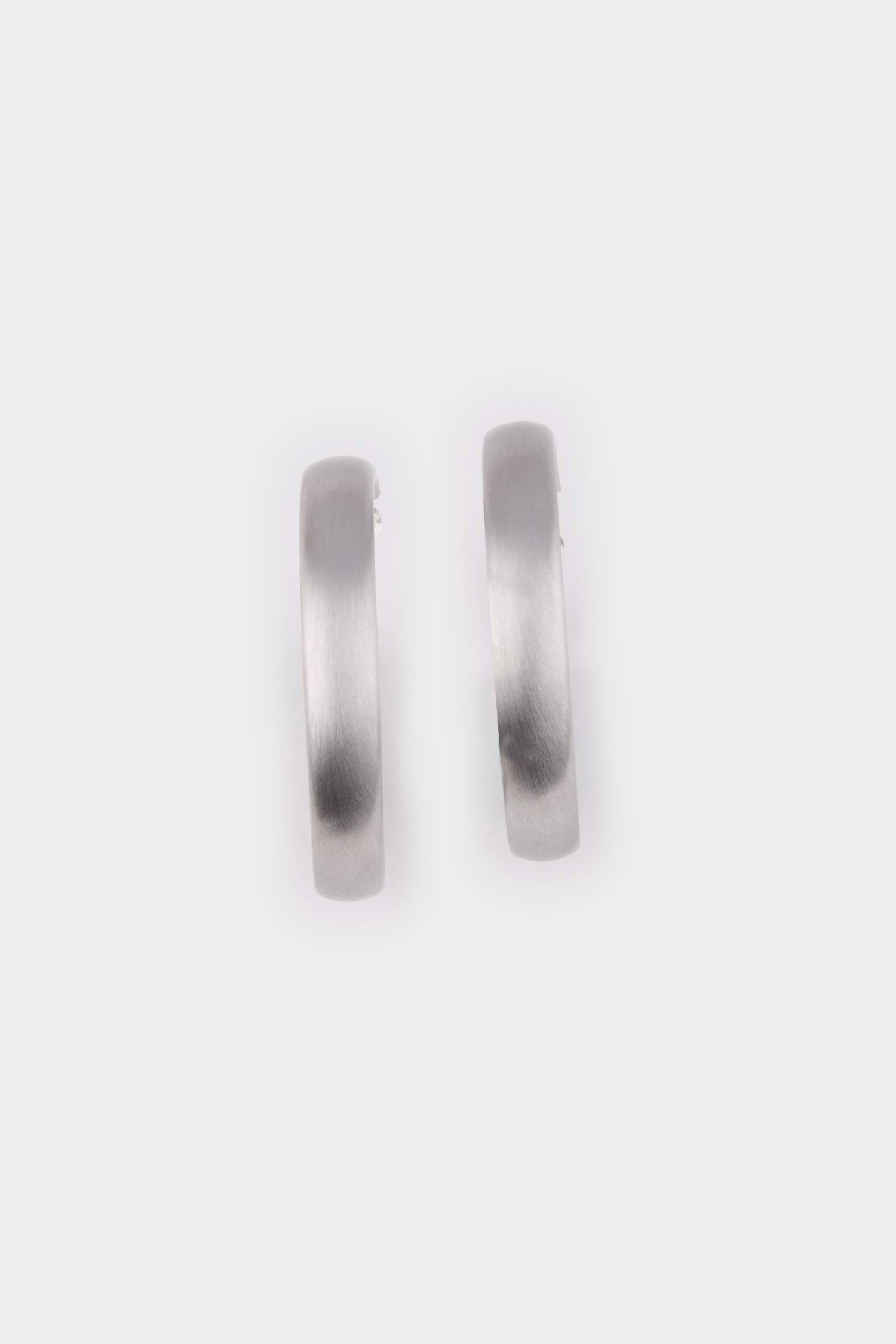 Kadın Mat Silver Halka Küpe