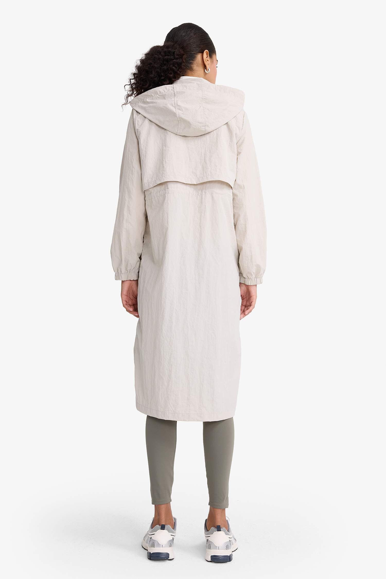 Regular Fit Long Hooded Waterproof Raincoat