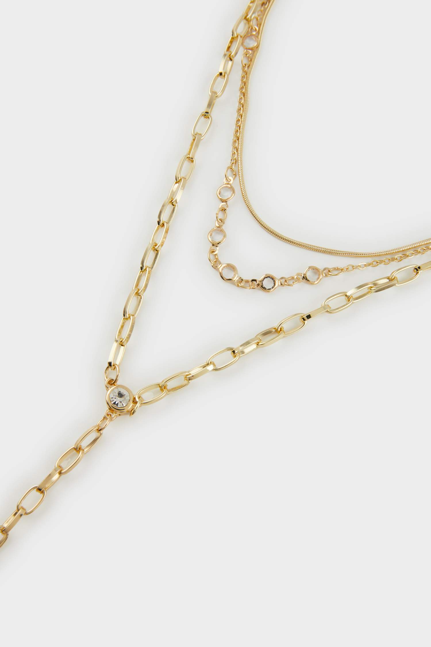 Woman Gold Y Necklace