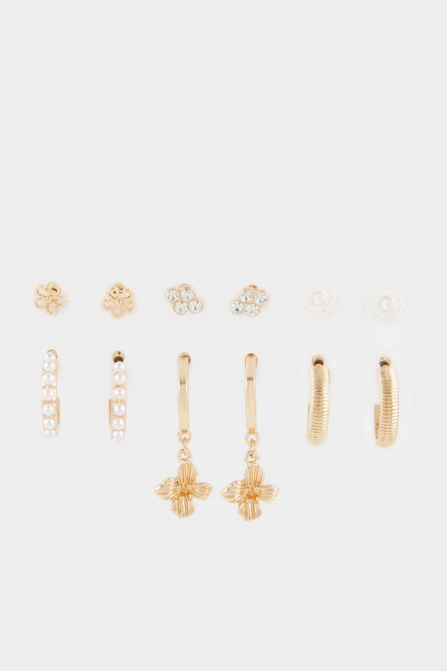 Kadın 6'lı Gold Küpe