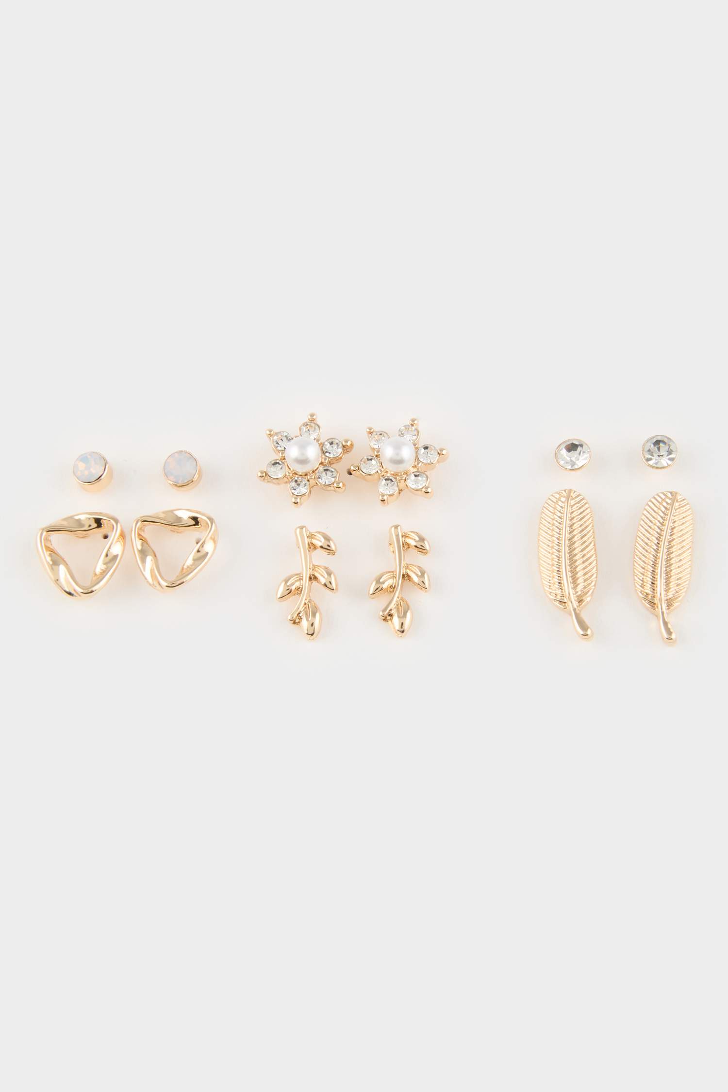 Kadın 6'lı Gold Küpe