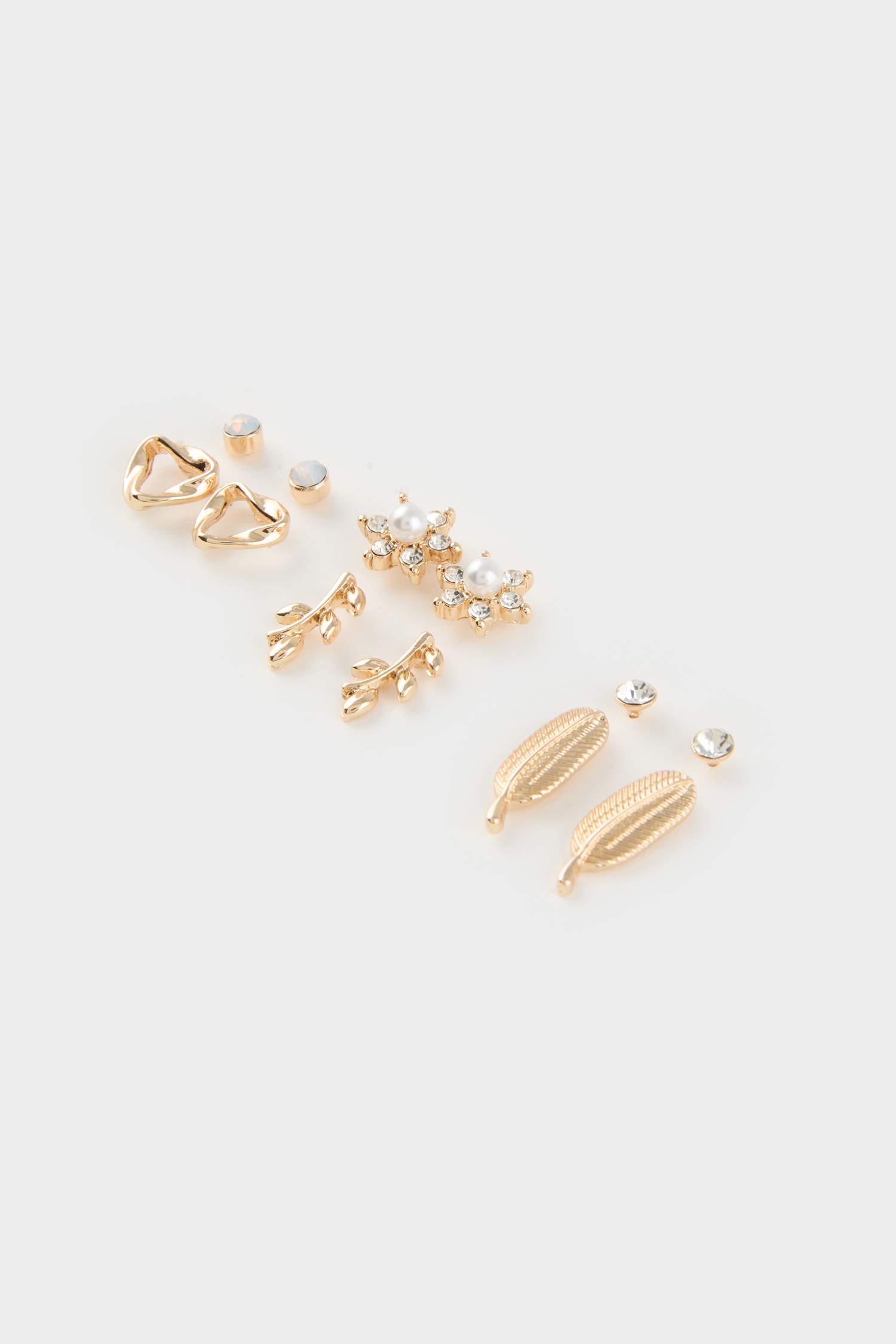 Kadın 6'lı Gold Küpe