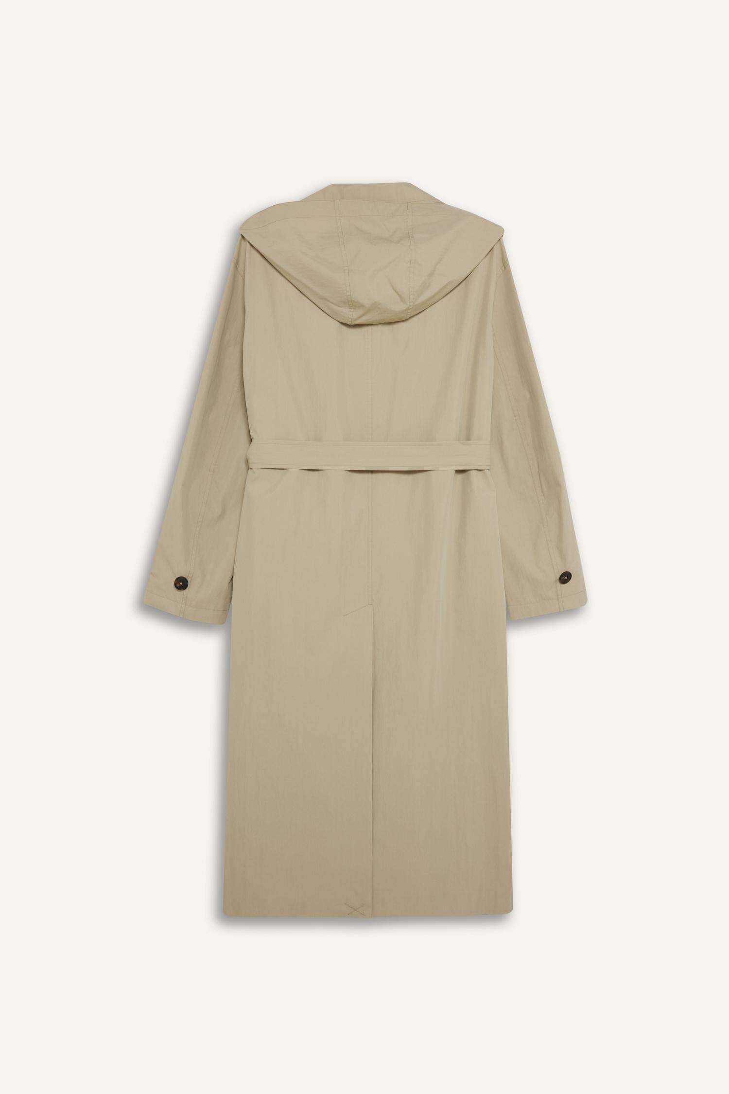 ترانش كوت قصة عادية بغطاء قابل للازالة بحزام