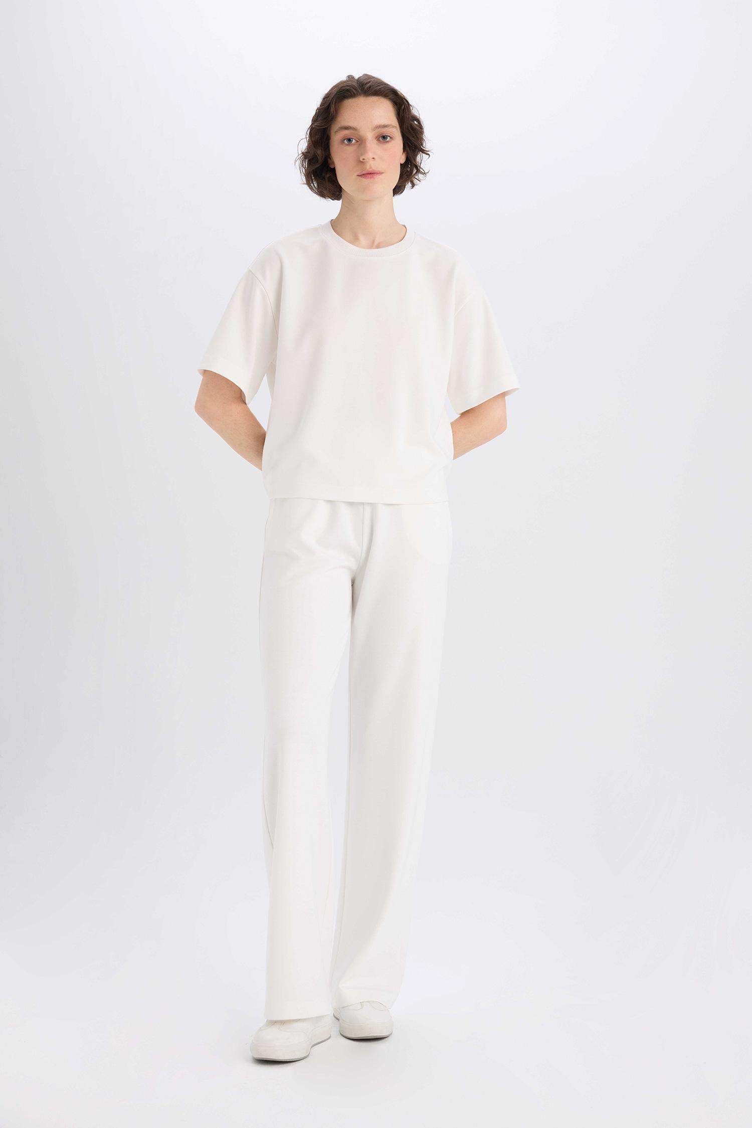 Straight Fit Basic Trousers