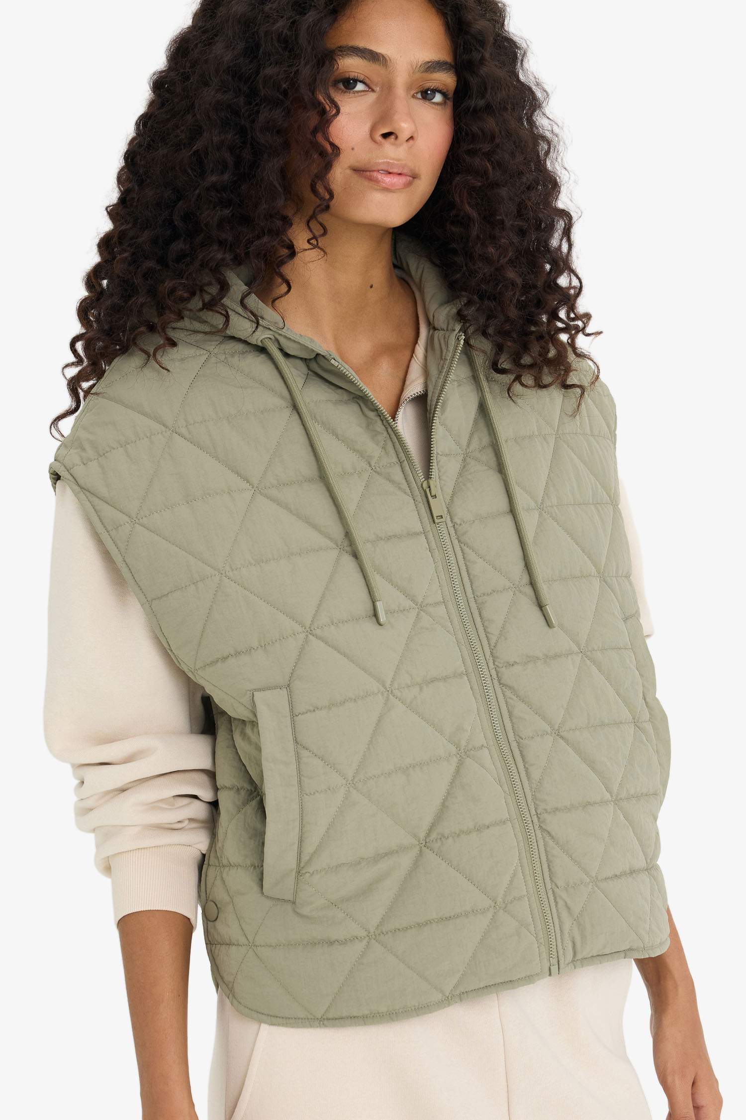 يلك مبطن قصة مريحة بغطاء للرأس