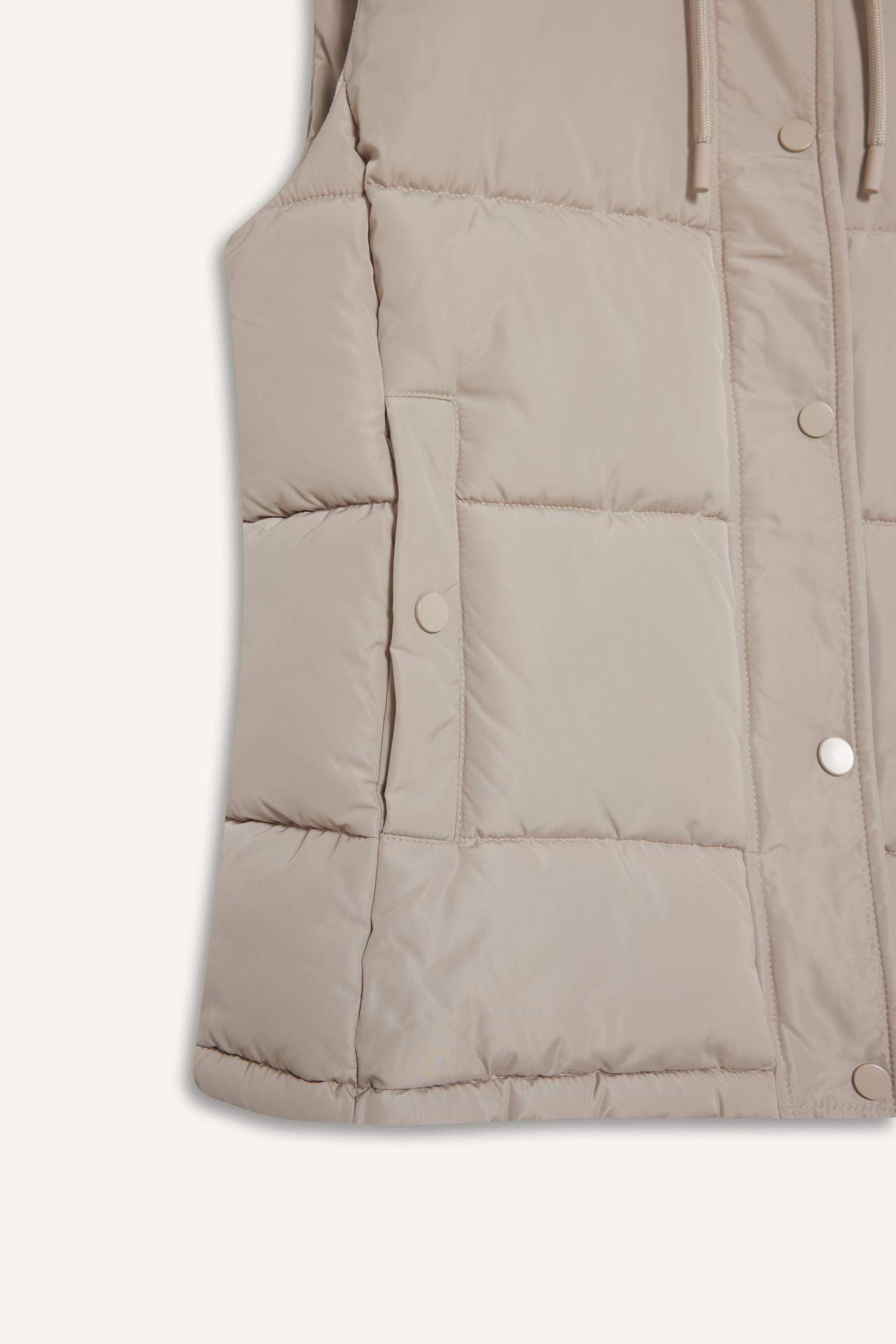 Regular Fit Kapüşonlu Fermuarlı Şişme Yelek