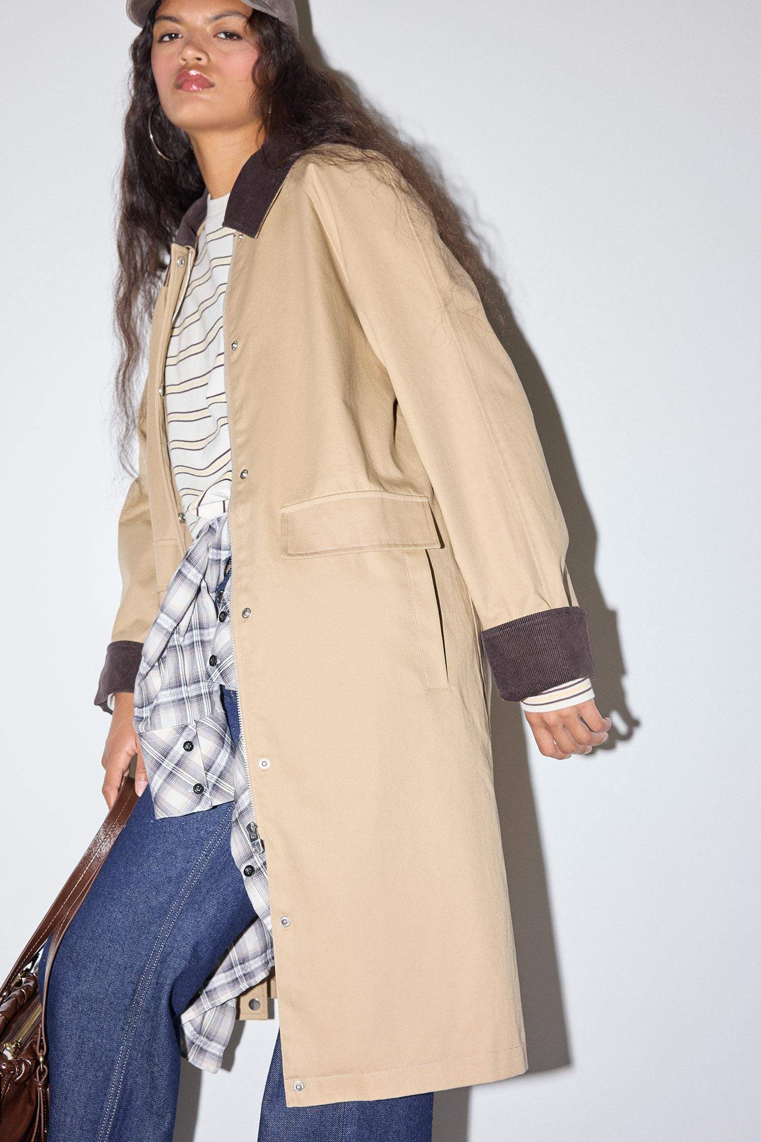 Regular Fit Cotton Trenchcoat