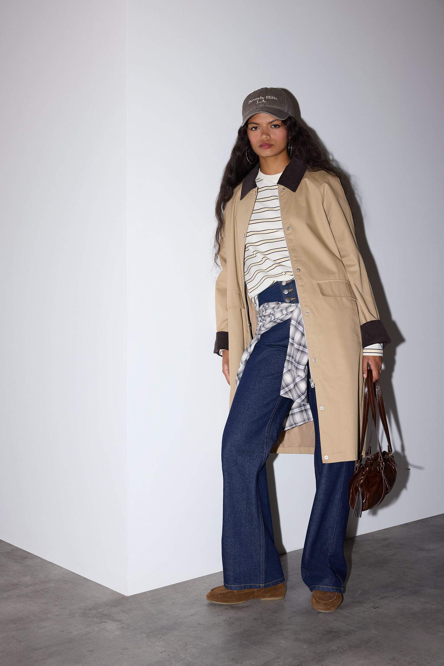 Regular Fit Cotton Trenchcoat