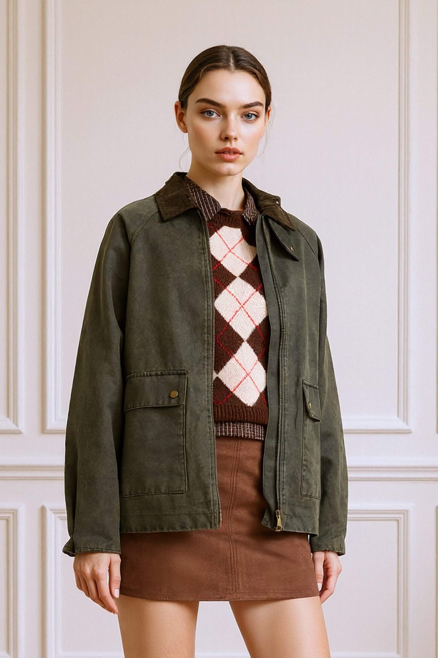 поло жаға Пальто