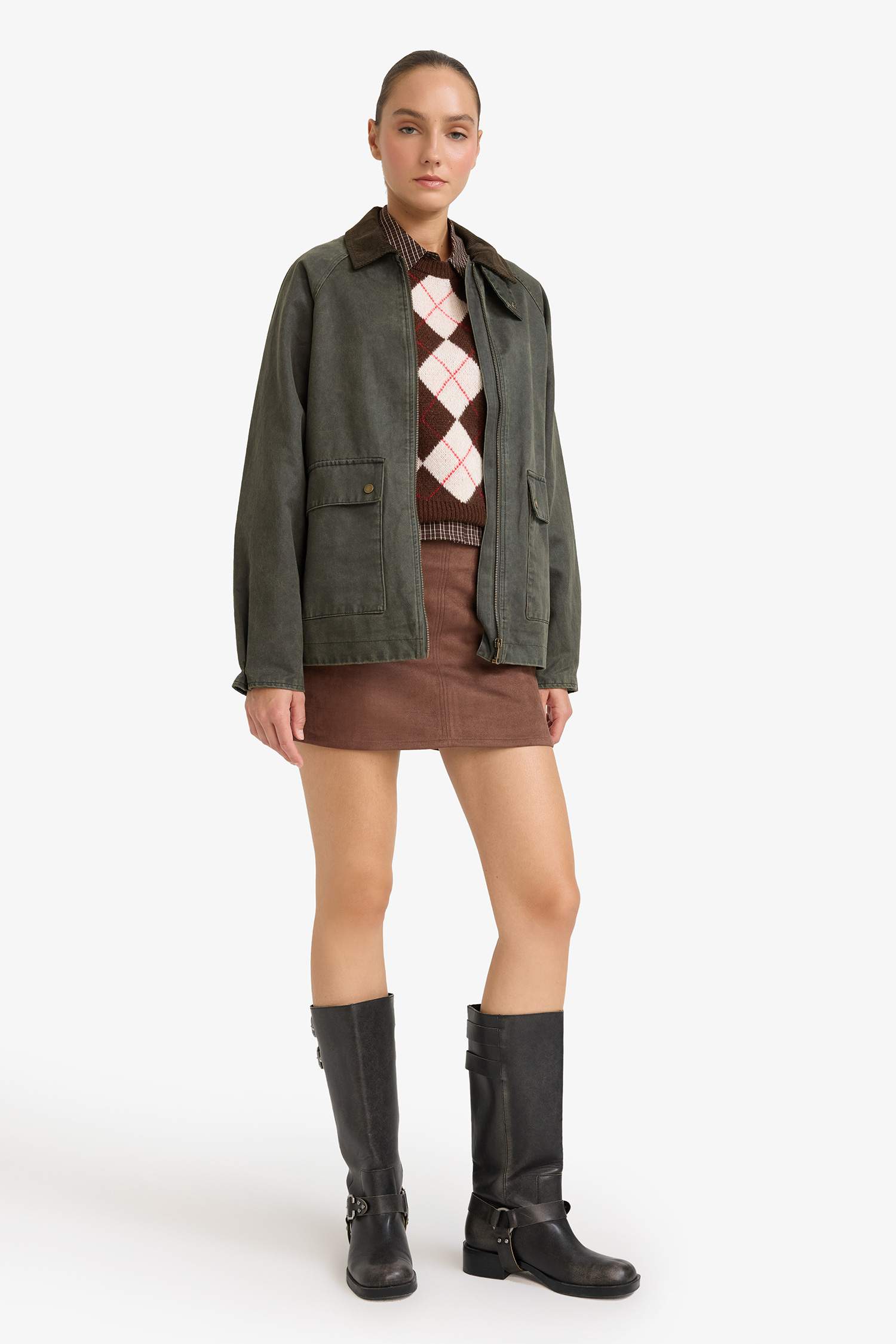 поло жаға Пальто