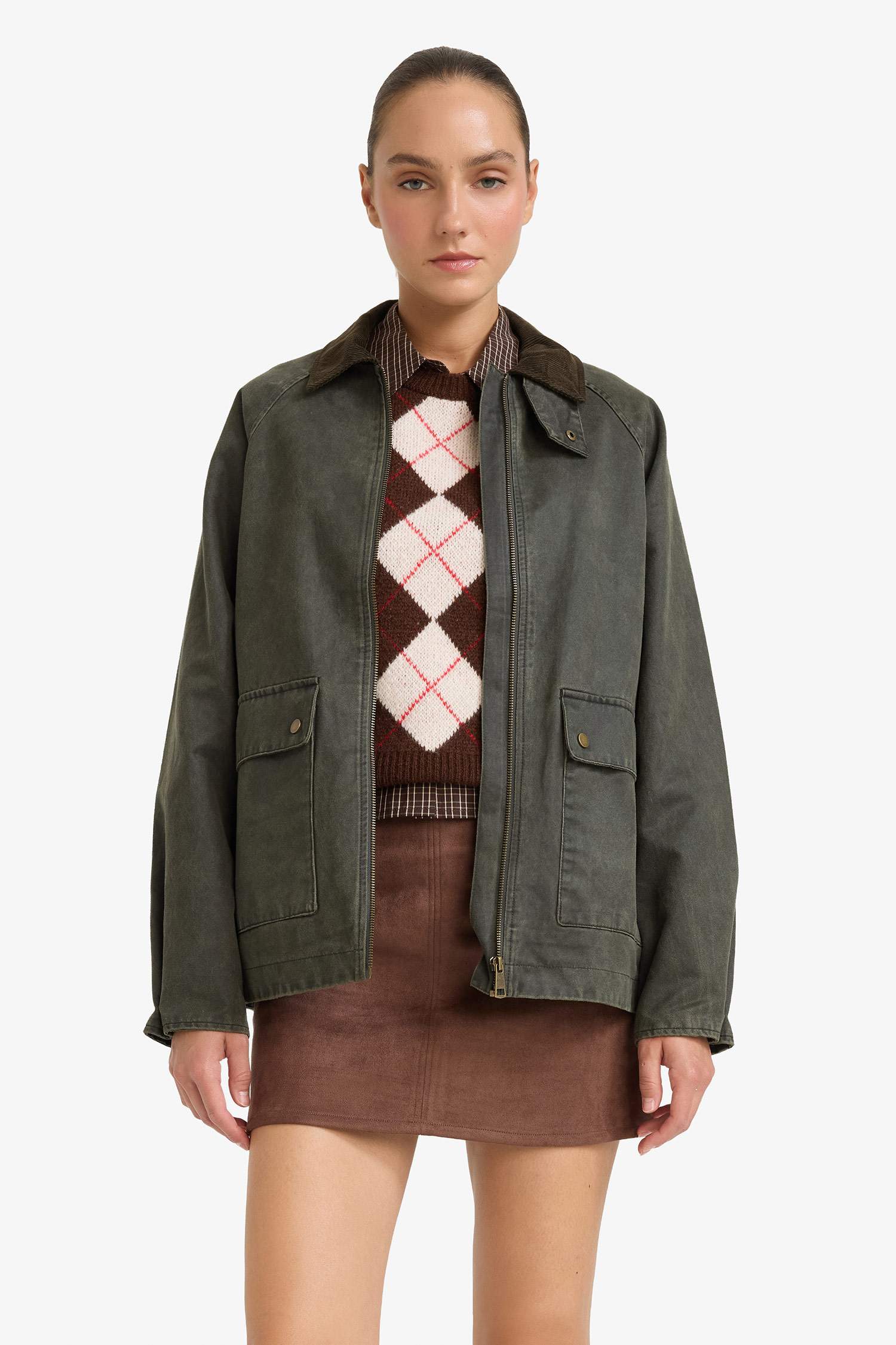 поло жаға Пальто