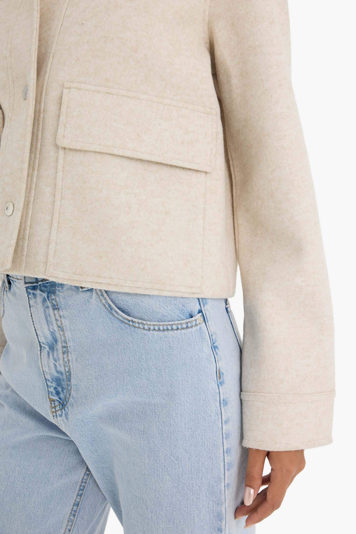 كاشمير قصة عادية بياقة بولو