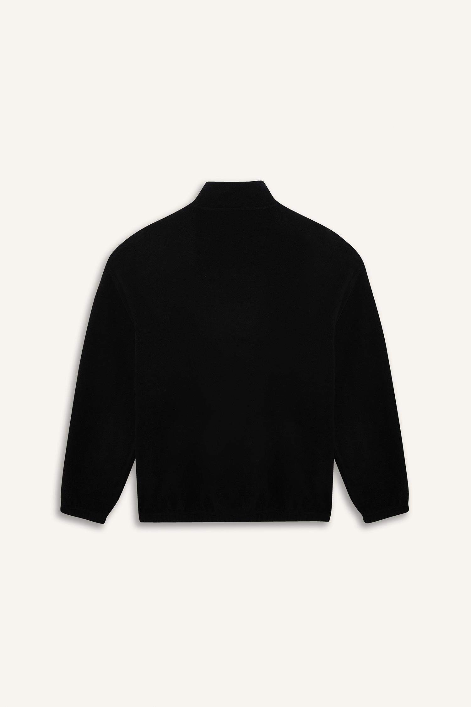 سويت شيرت قطيفة اوفر سايز بياقة عالية