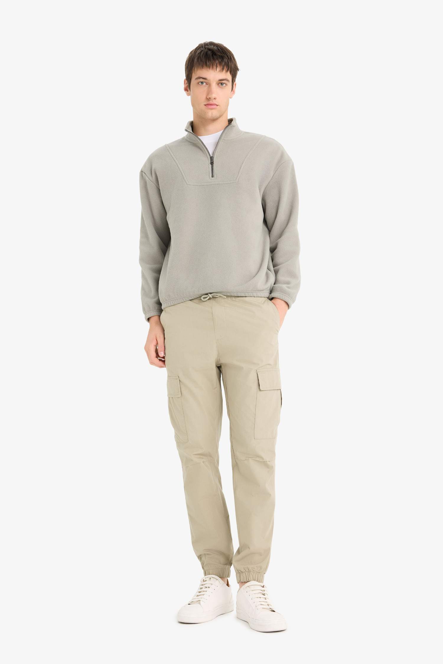 Boxy Fit Printed Long Sleeve Sweatshirt