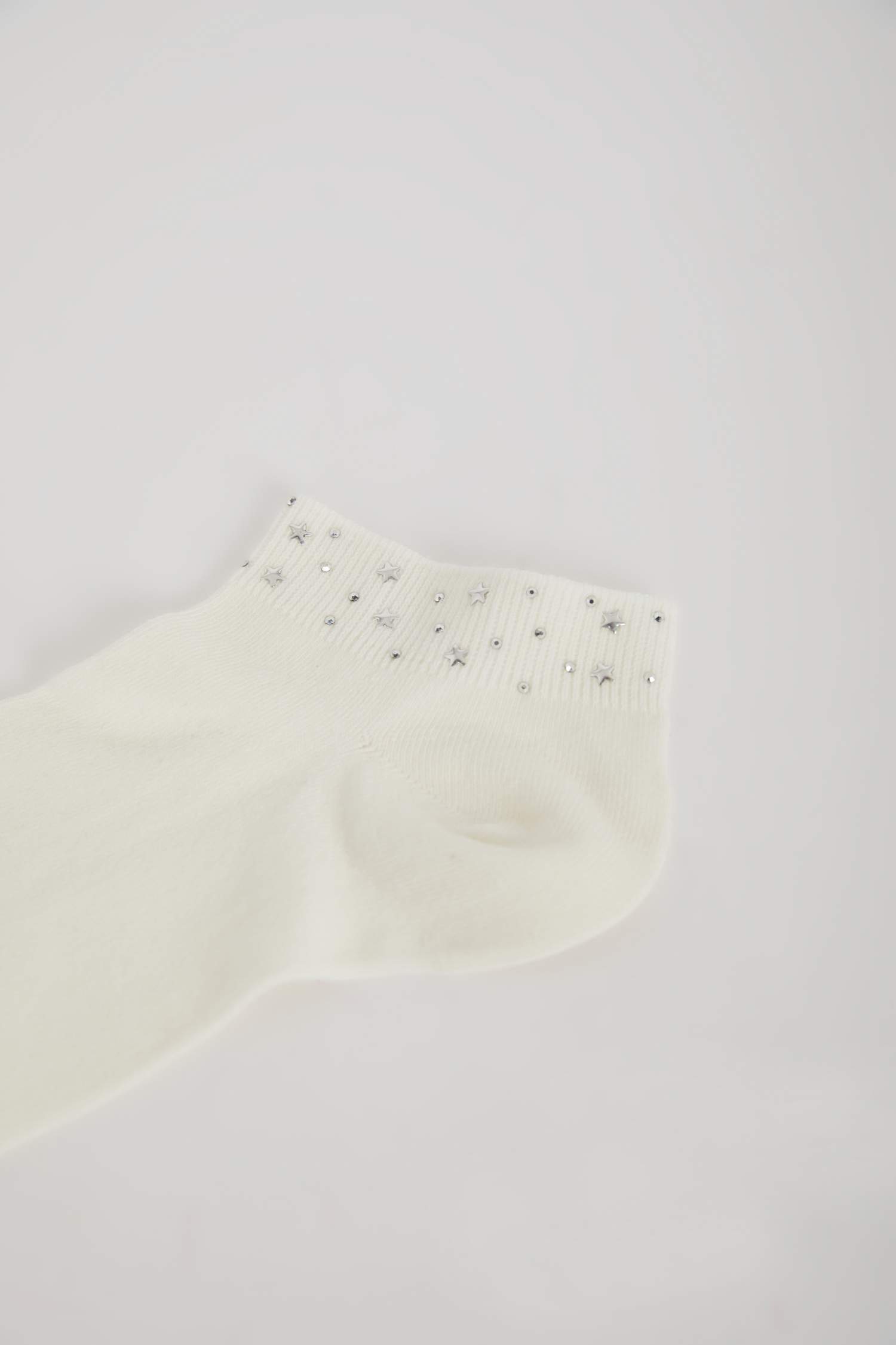 Woman Shiny Star Printed Cotton Ankle Socks