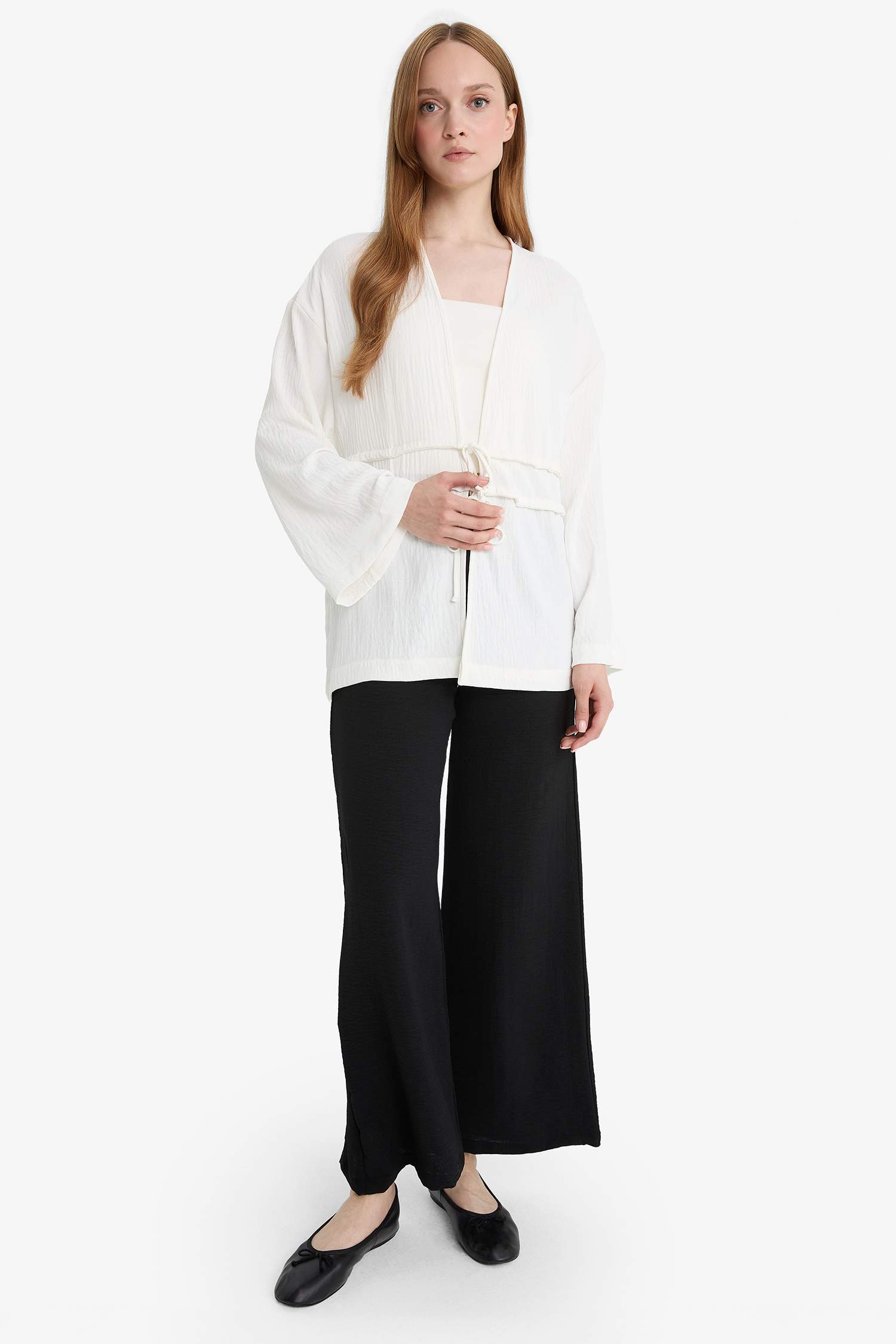 Relax Fit Crew Neck Long Sleeve Tunic