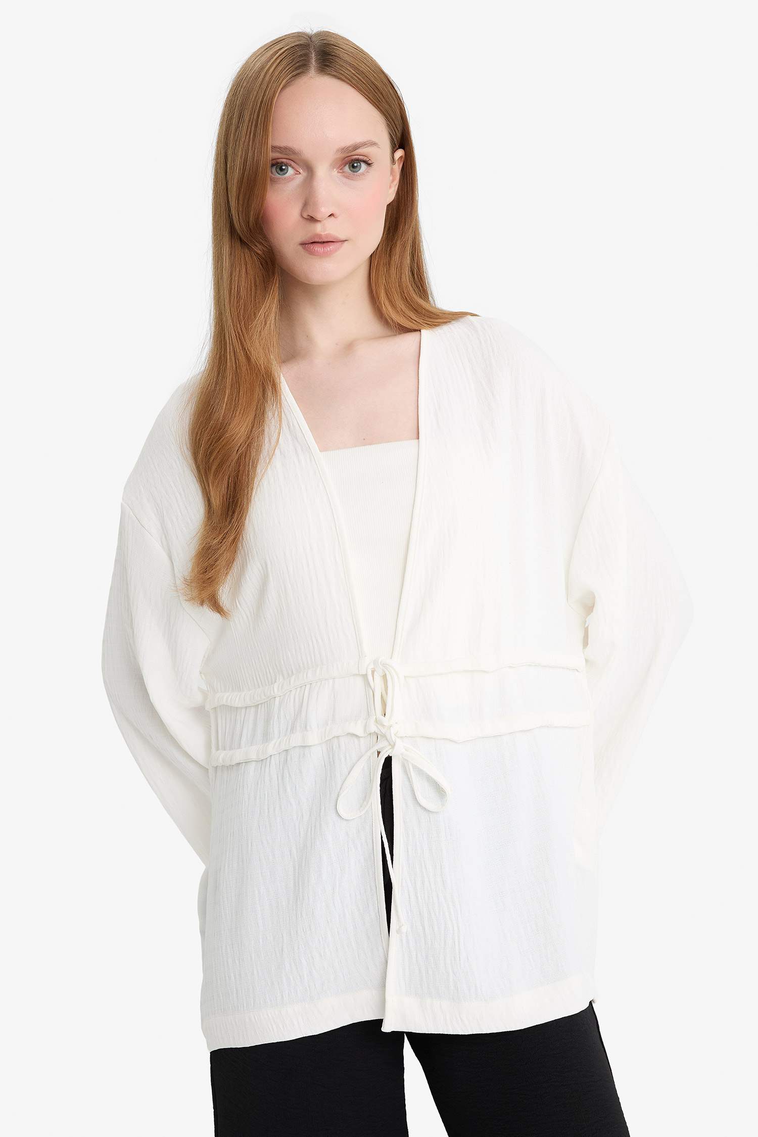 Relax Fit Crew Neck Long Sleeve Tunic