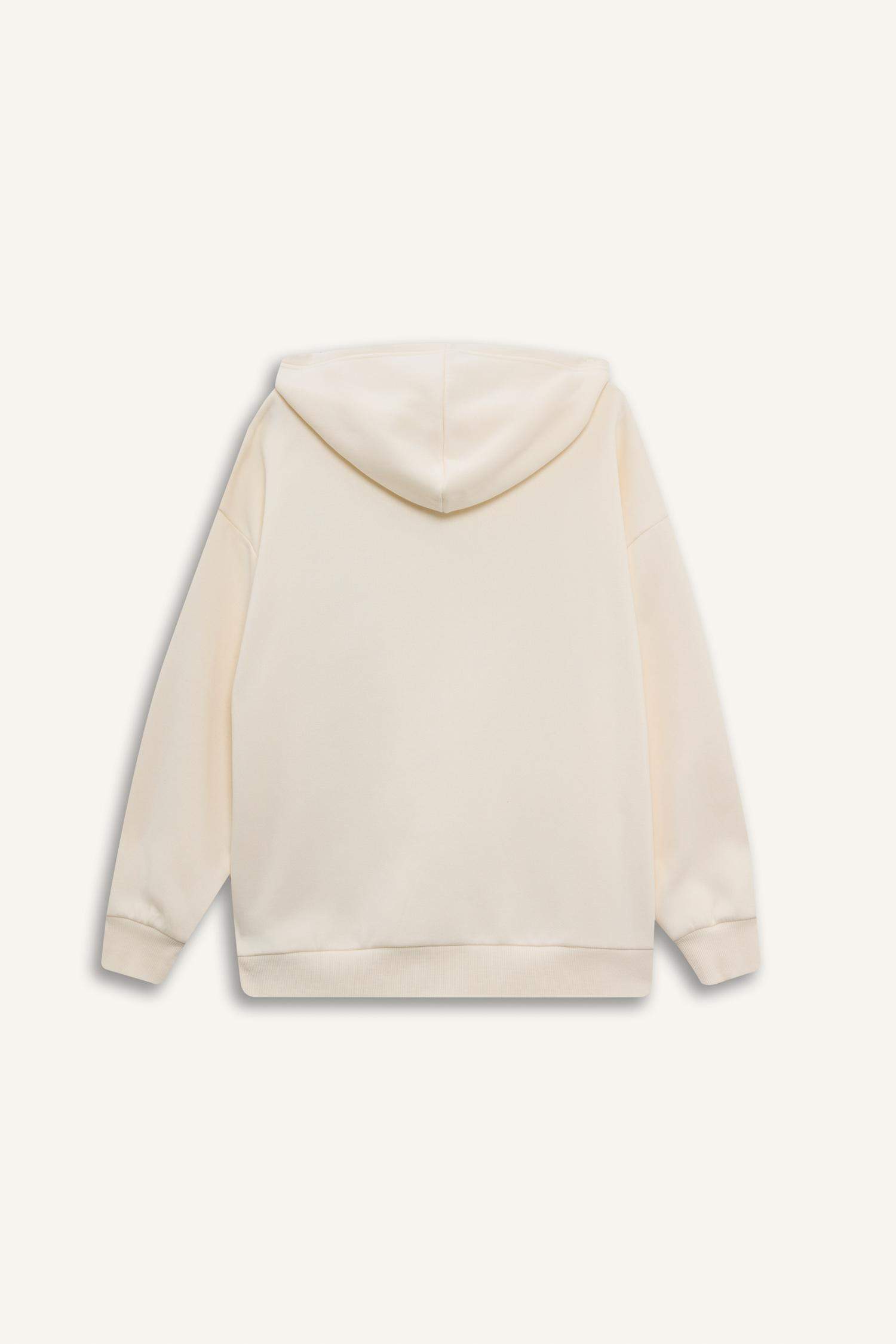 үлкен пішім дөңгелек жаға Кардиган