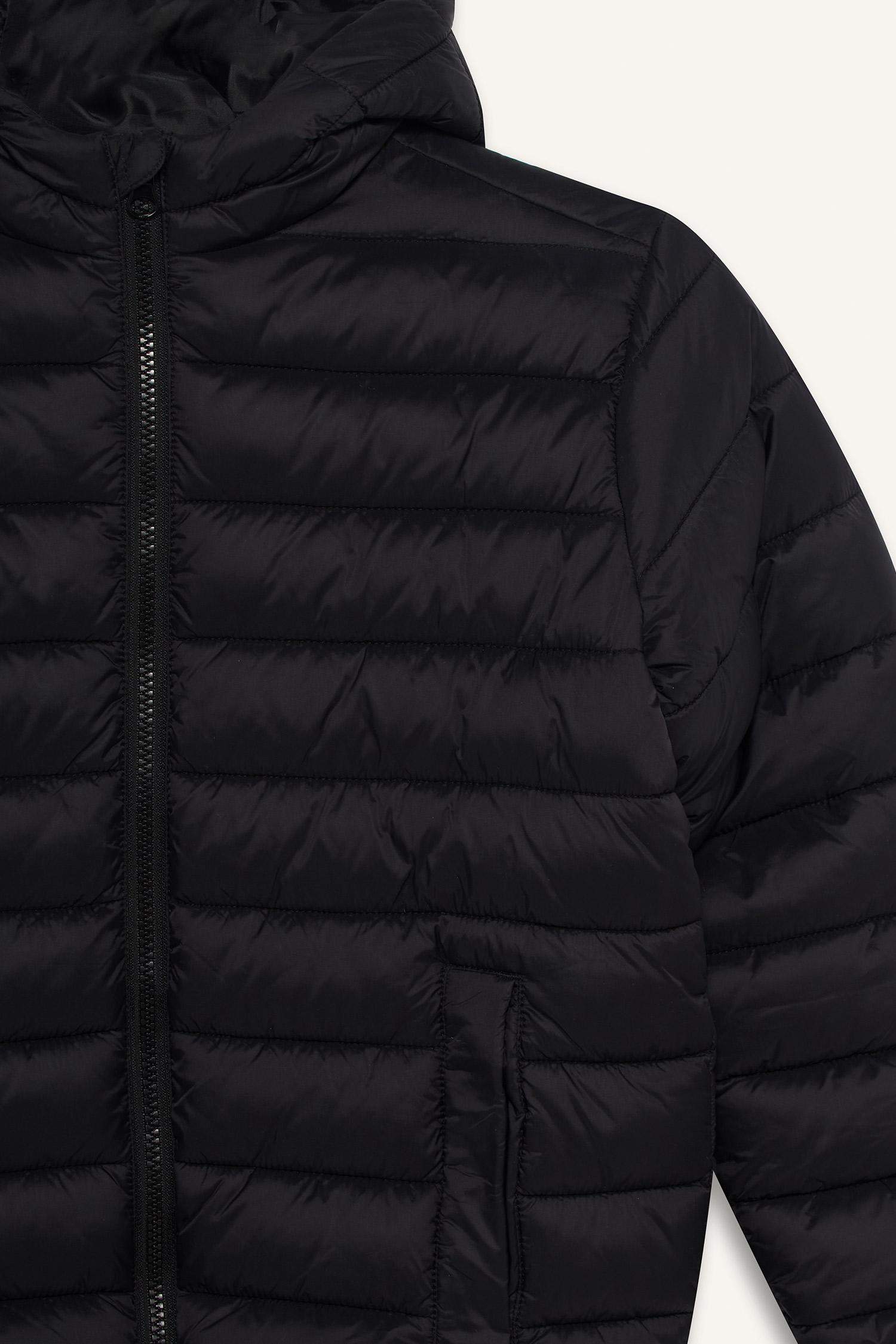 Мужская детская утепленная куртка с водоотталкивающей пропиткой, капюшоном и молнией