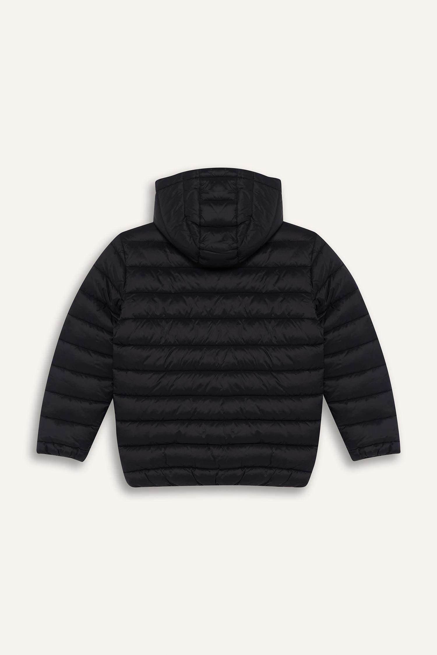 Мужская детская утепленная куртка с водоотталкивающей пропиткой, капюшоном и молнией